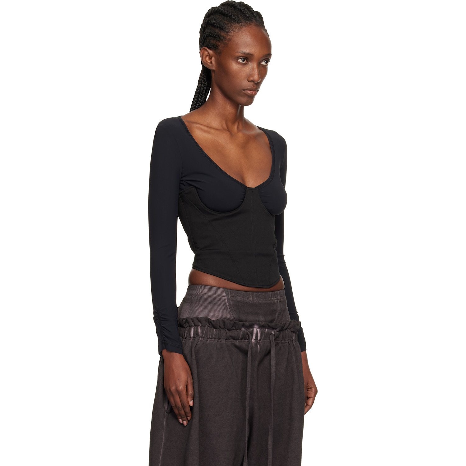  Knwls Black Scythe Bustier Top 