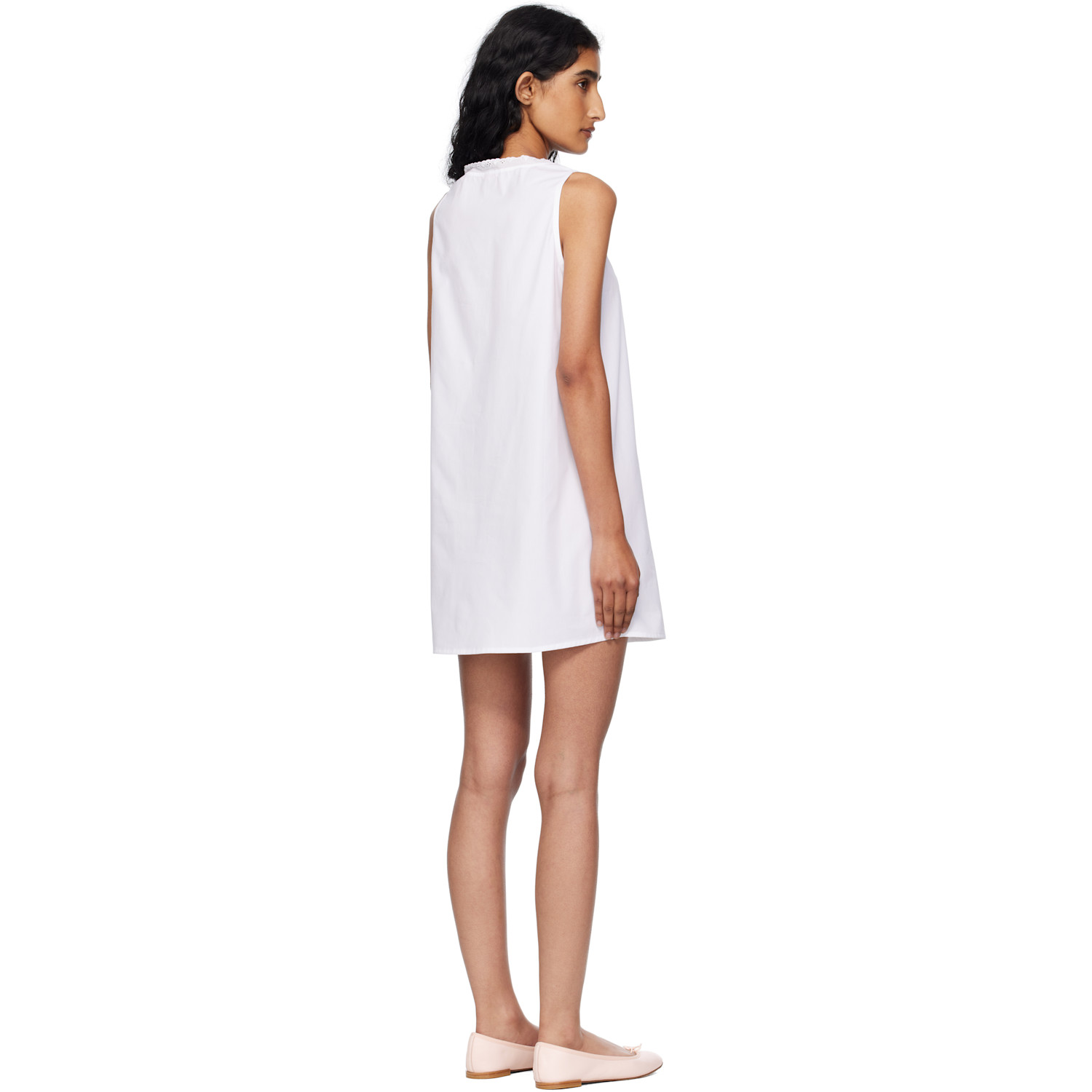  Fruity Booty White Broderie Minidress 
