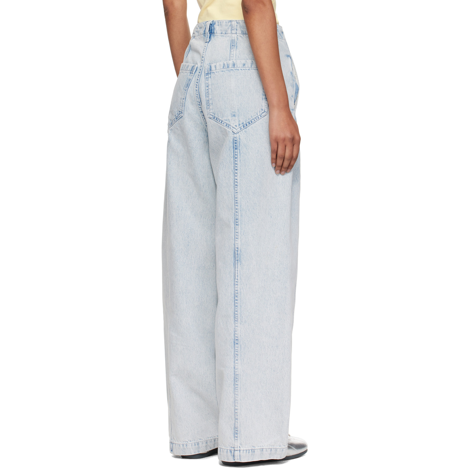  Ymc Blue Displaced Seam Jeans 