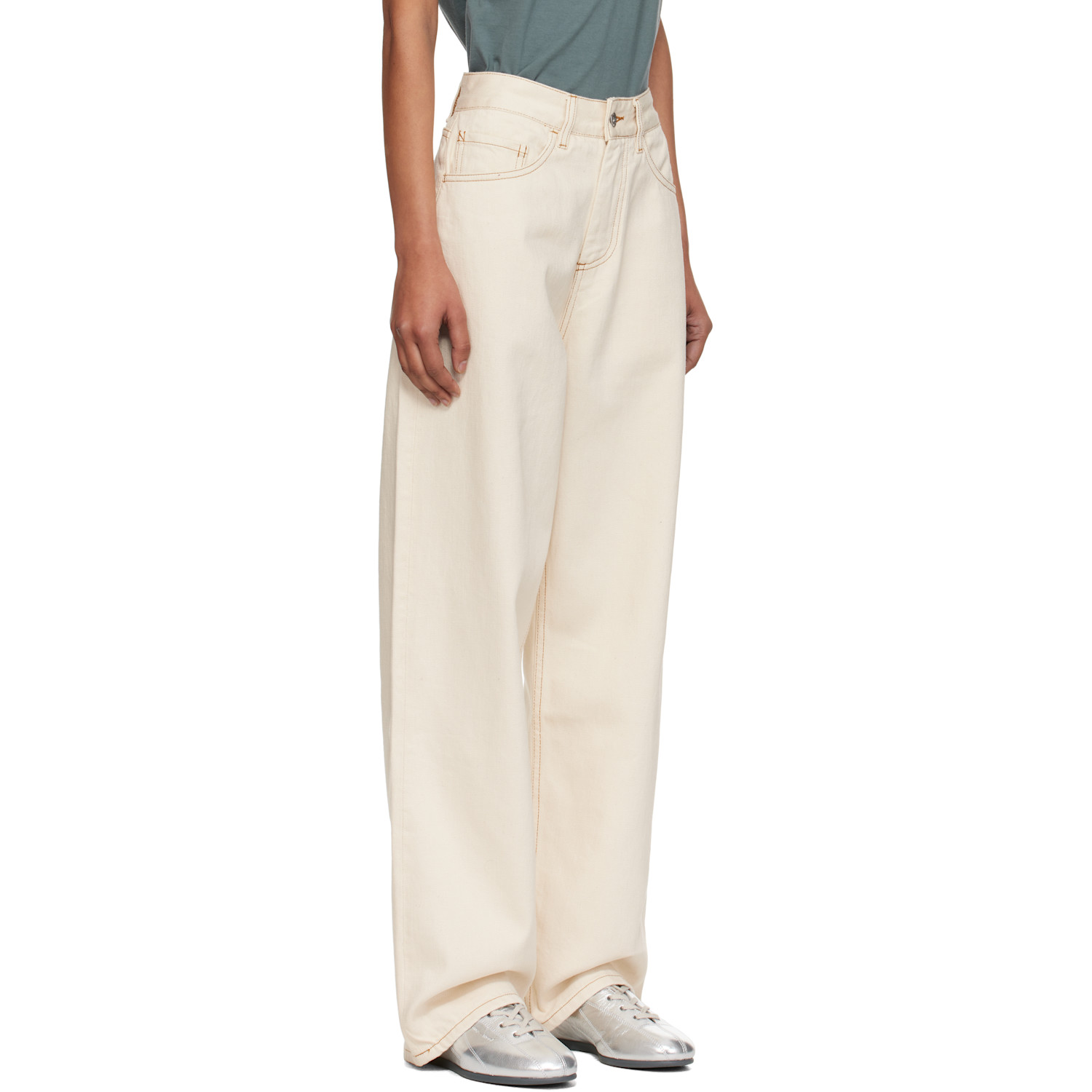  Ymc Beige Earth Silver Jeans 