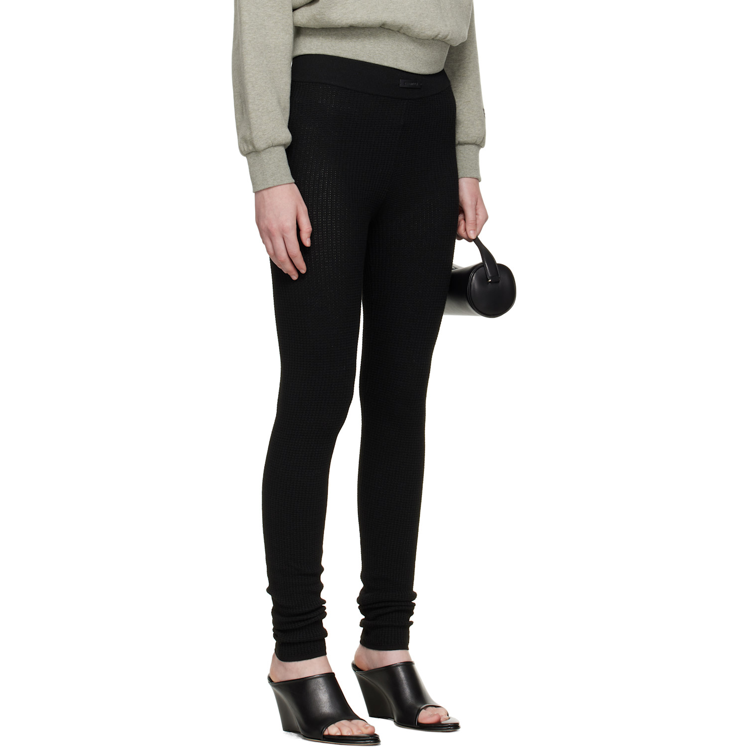  Fear Of God Essentials Black Waffle Leggings 