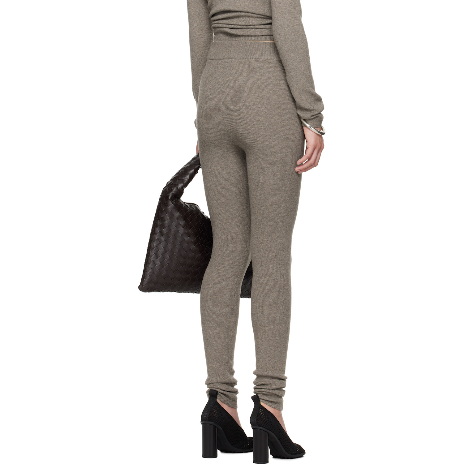  Fear Of God Essentials Brown Soft Rib Leggings 