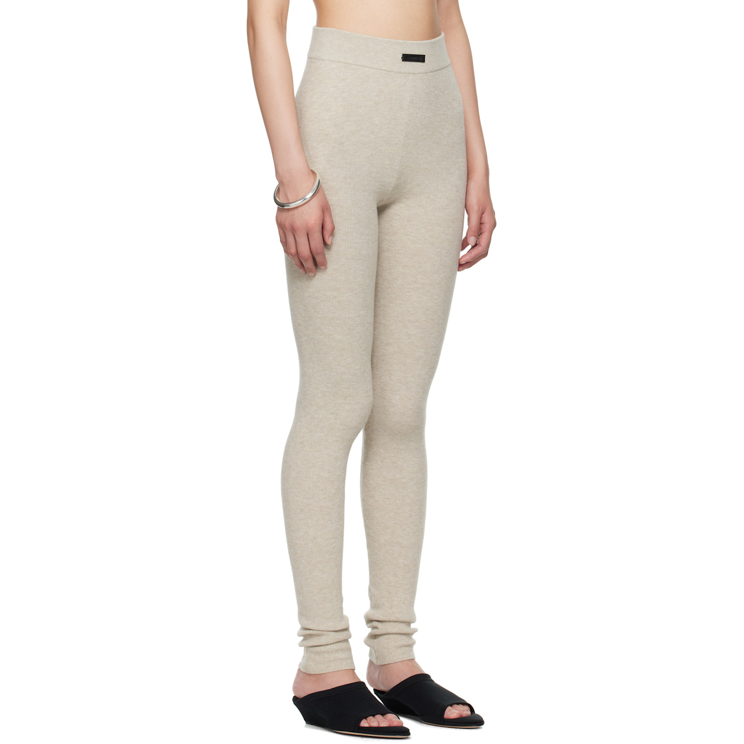  Fear Of God Essentials Taupe Soft Rib Leggings 