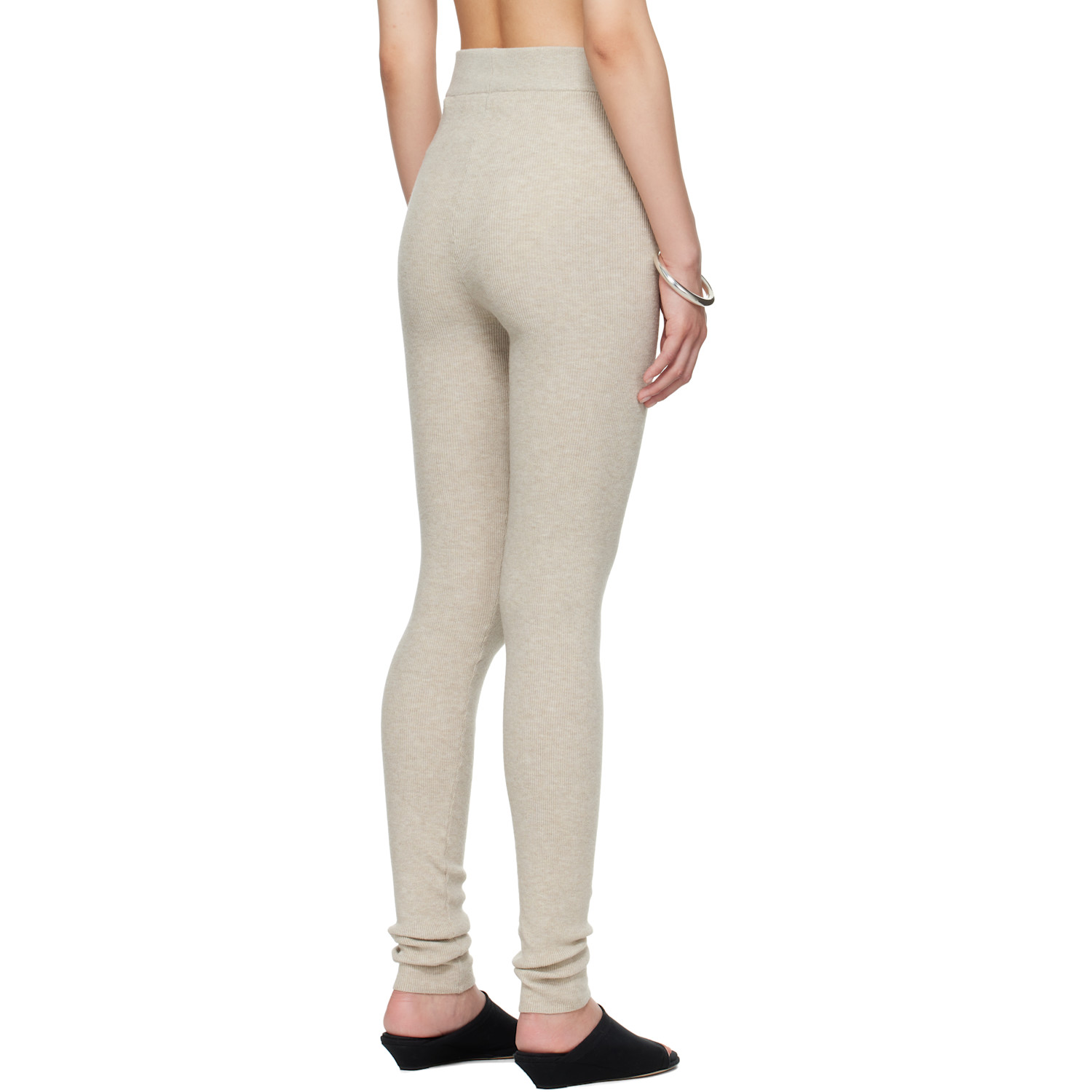  Fear Of God Essentials Taupe Soft Rib Leggings 