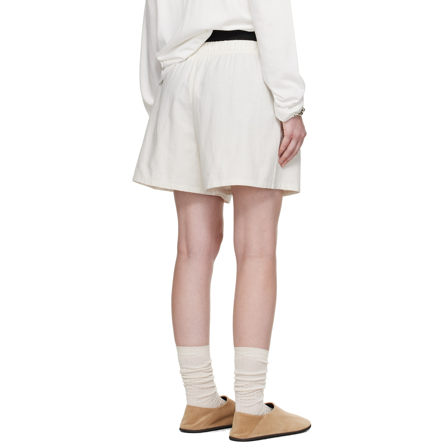  Fear Of God Essentials White Soccer Shorts 