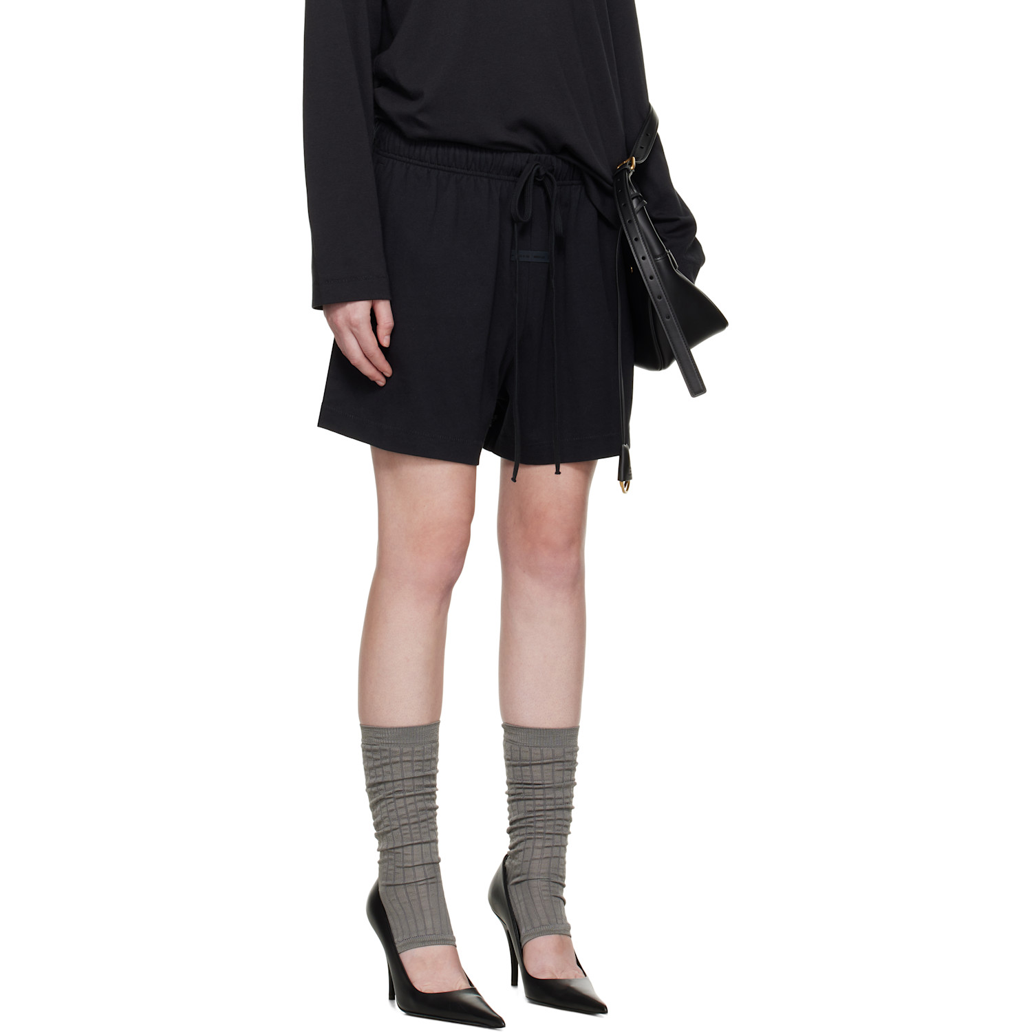  Fear Of God Essentials Black Soccer Shorts 