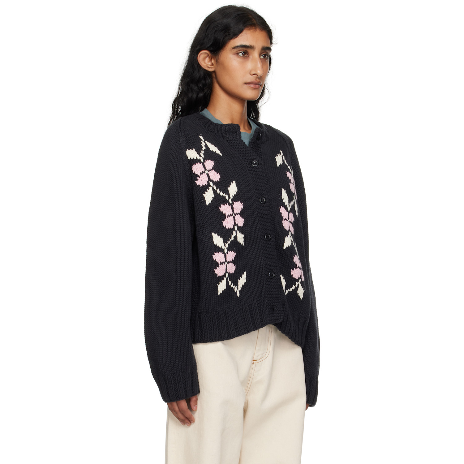  Ymc Ssense Exclusive Black Atomic Cardigan 