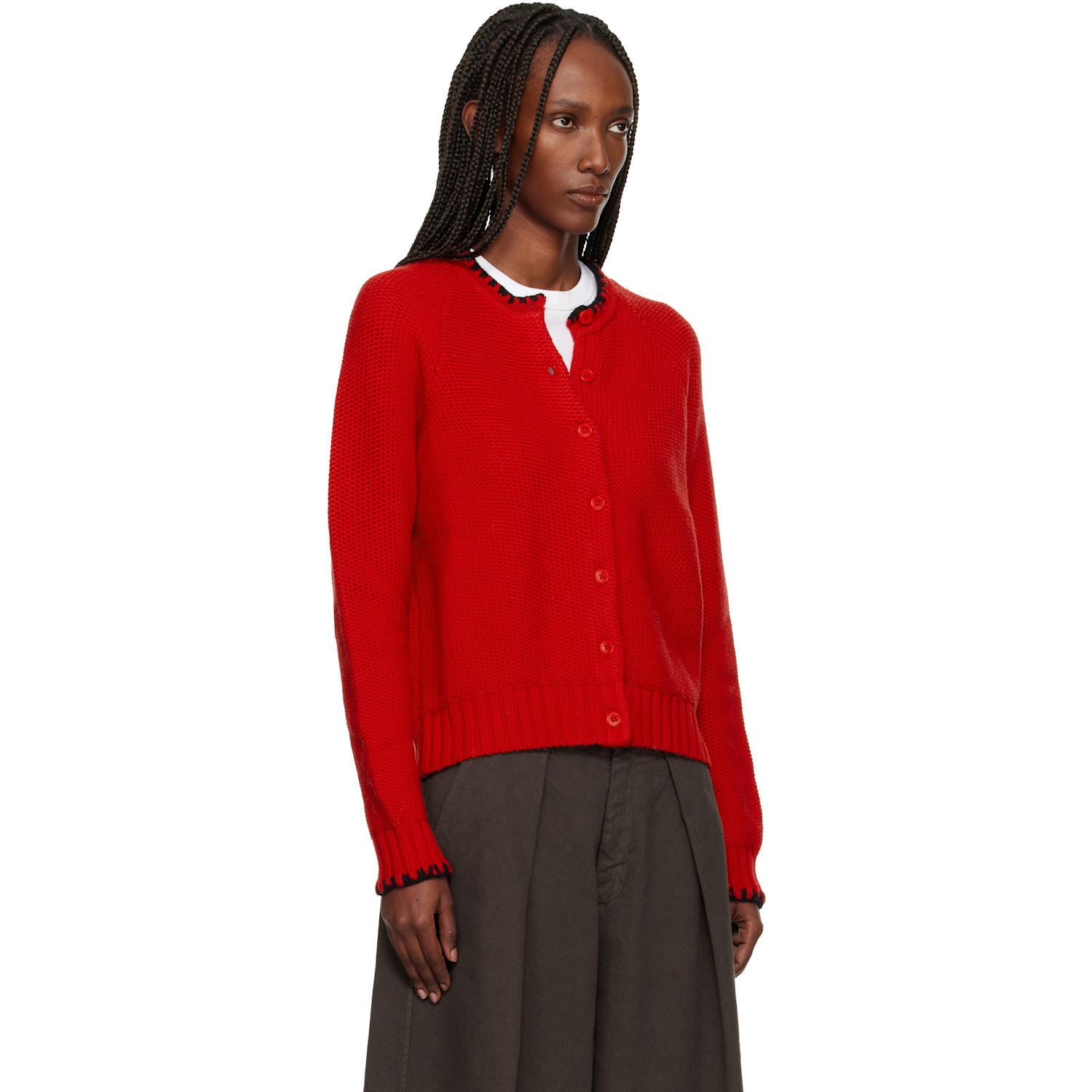  Ymc Red Lotus Cardigan 