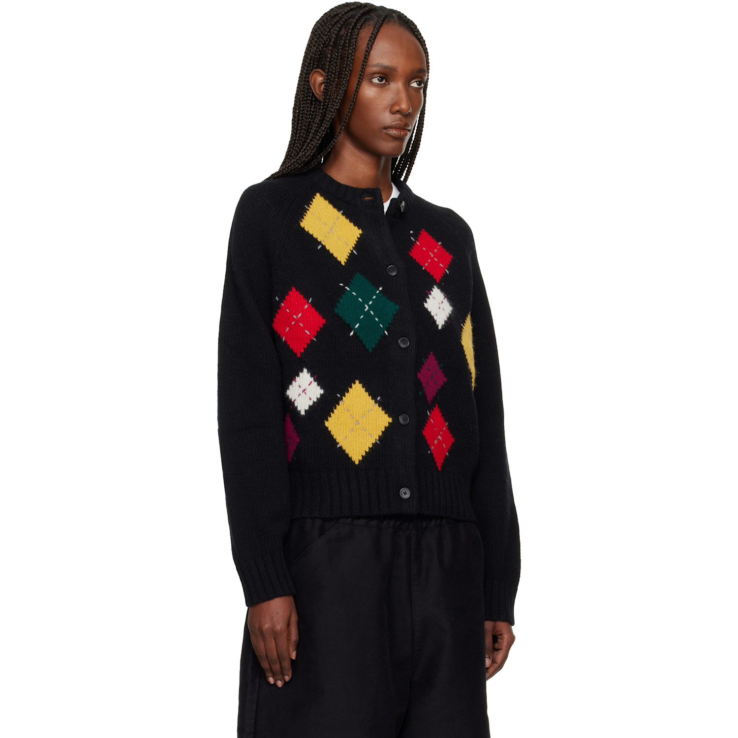  Ymc Black Atomic Cardigan 