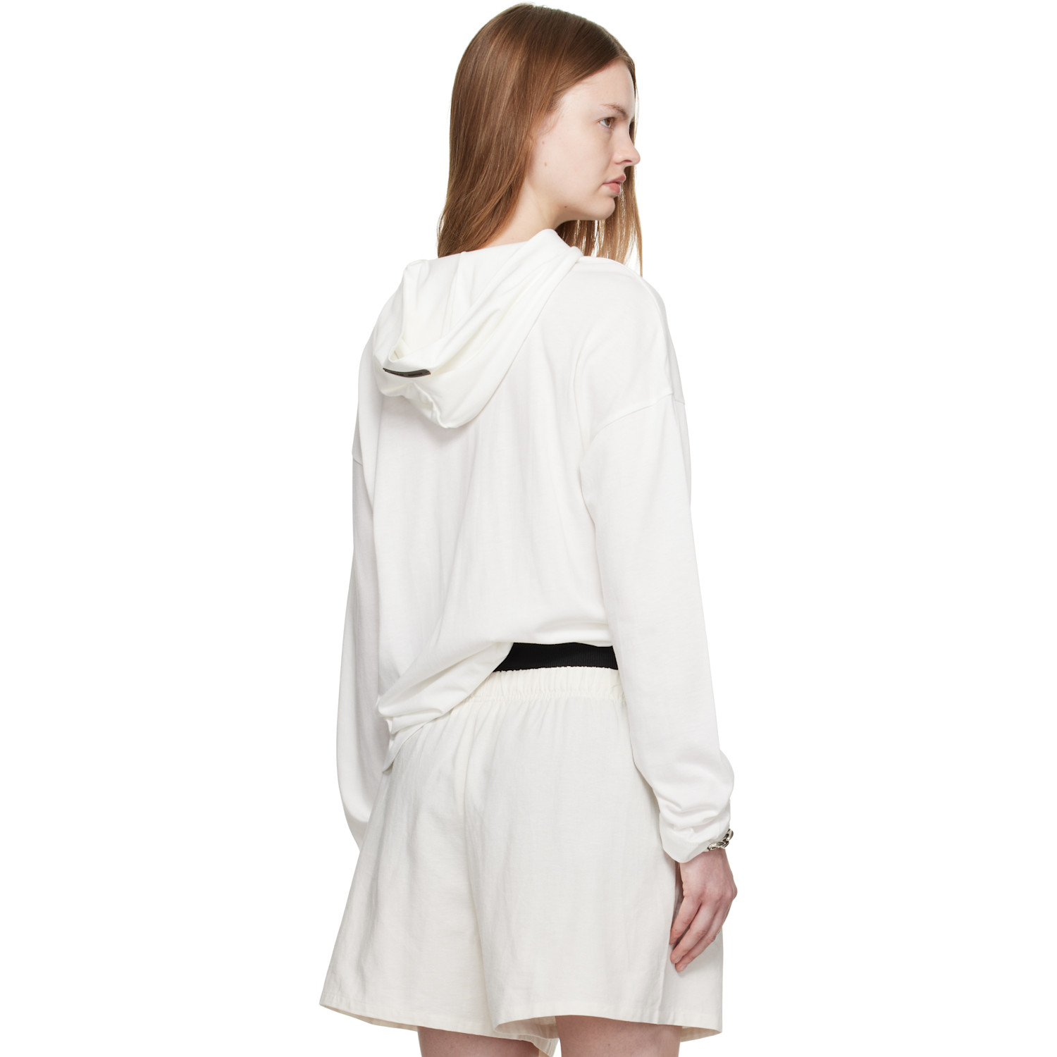  Fear Of God Essentials White Long Sleeve Hoodie 