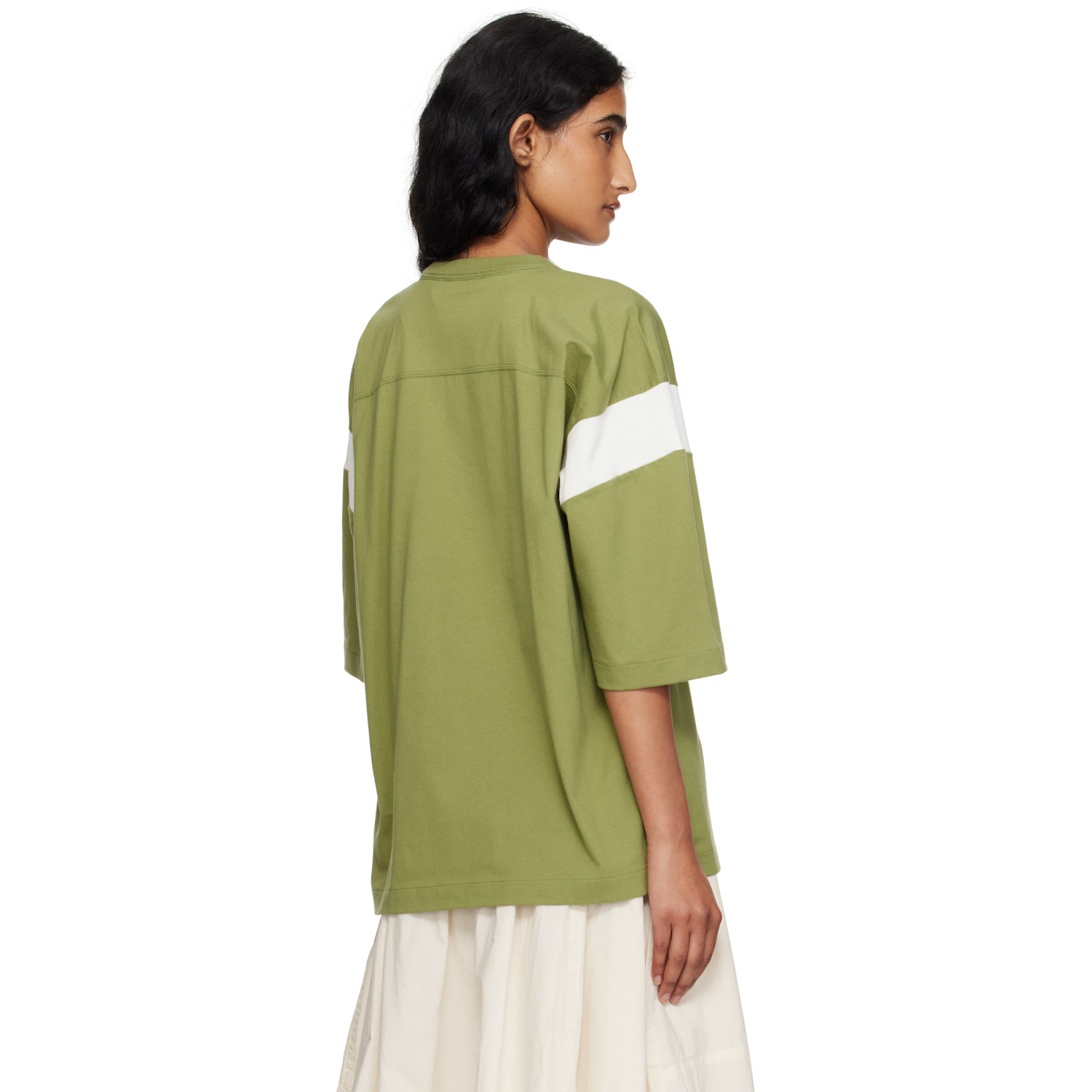  Ymc Green & White Skate T-shirt 