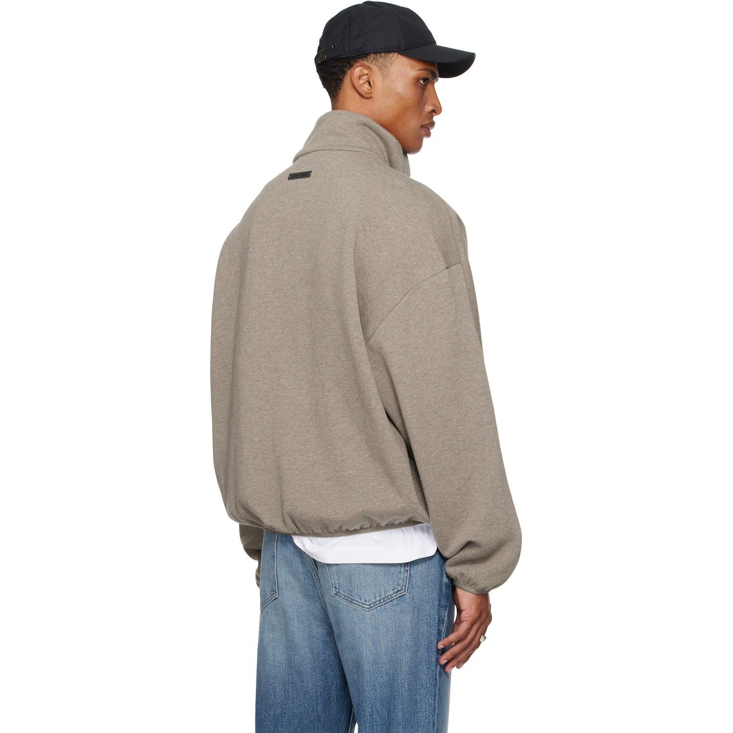  Fear Of God Essentials Brown Modern Fit Fleece Track Jacket 