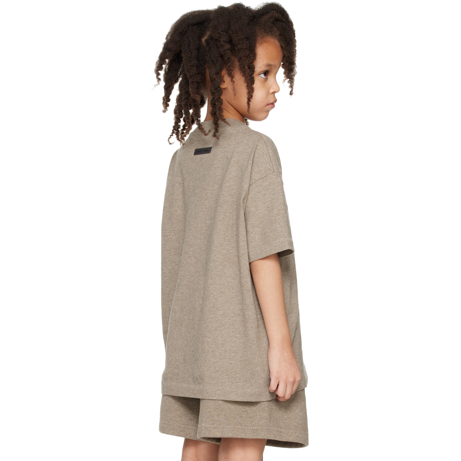  Fear Of God Essentials Kids Brown Classic T-shirt 