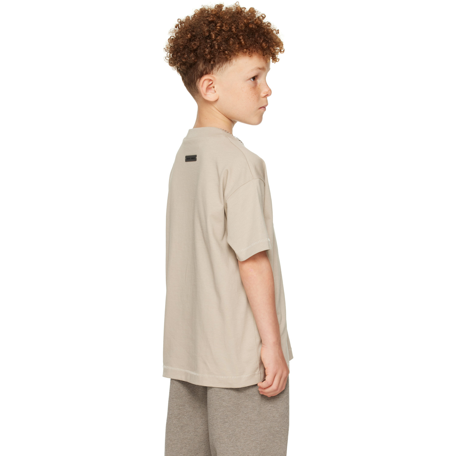  Fear Of God Essentials Kids Taupe Classic T-shirt 