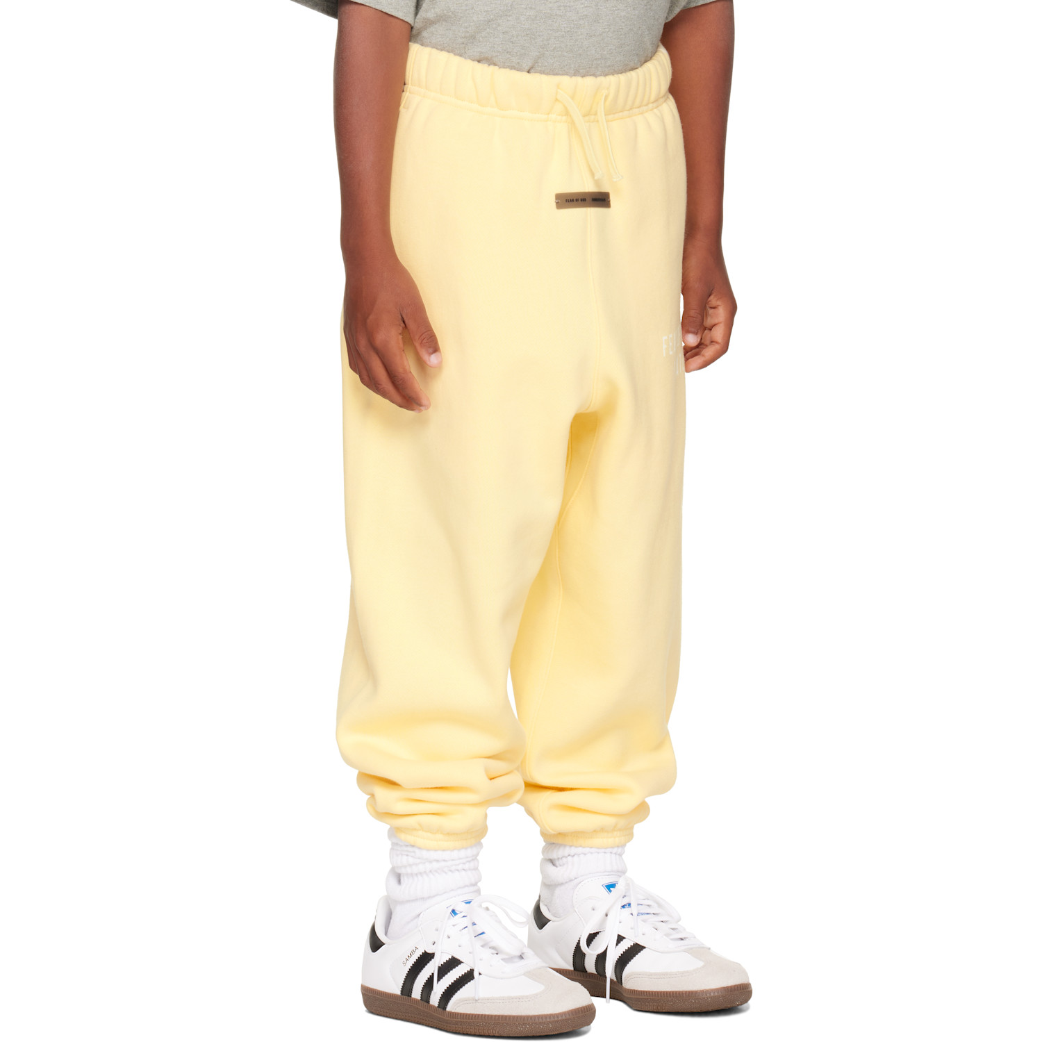  Fear Of God Essentials Kids Yellow Classic Fit Sweatpants 