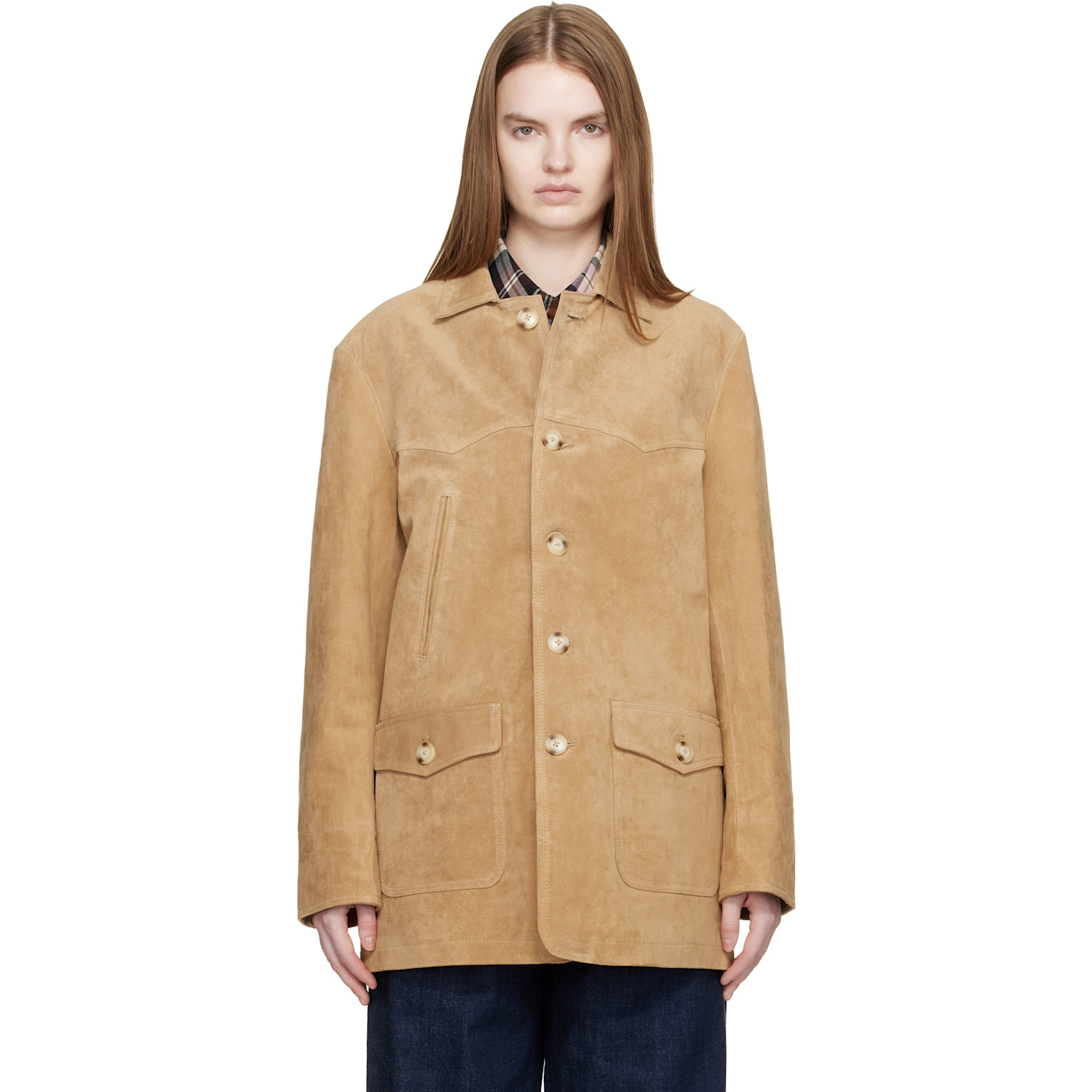 Carter Young Tan Chicago Suede Jacket