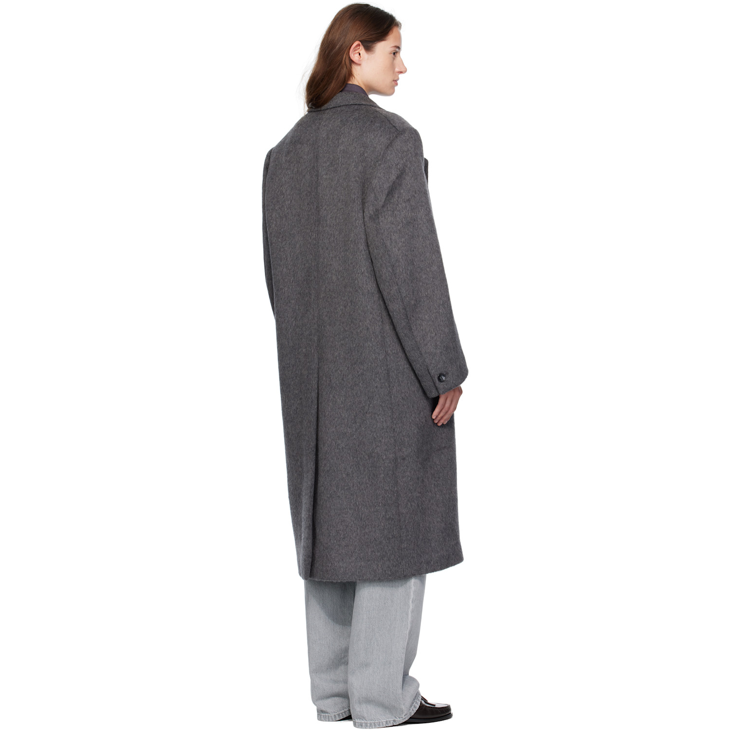  Carter Young Gray Hewitt Wool Coat 