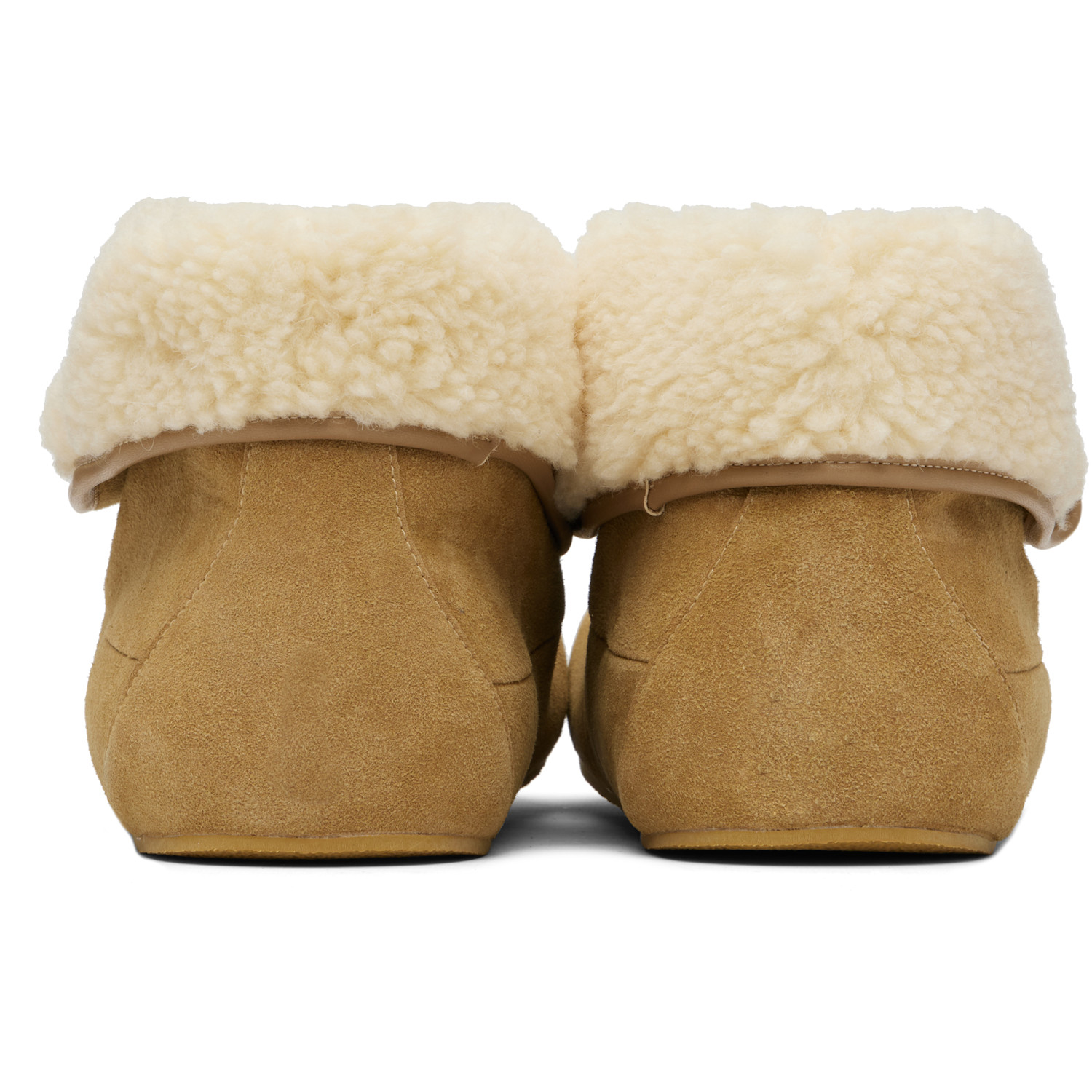  Untitlab® Beige Belts Clog Boots 