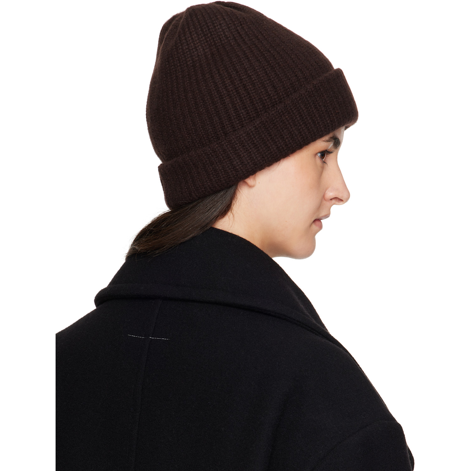  Maison Margiela Brown Cashmere Beanie 