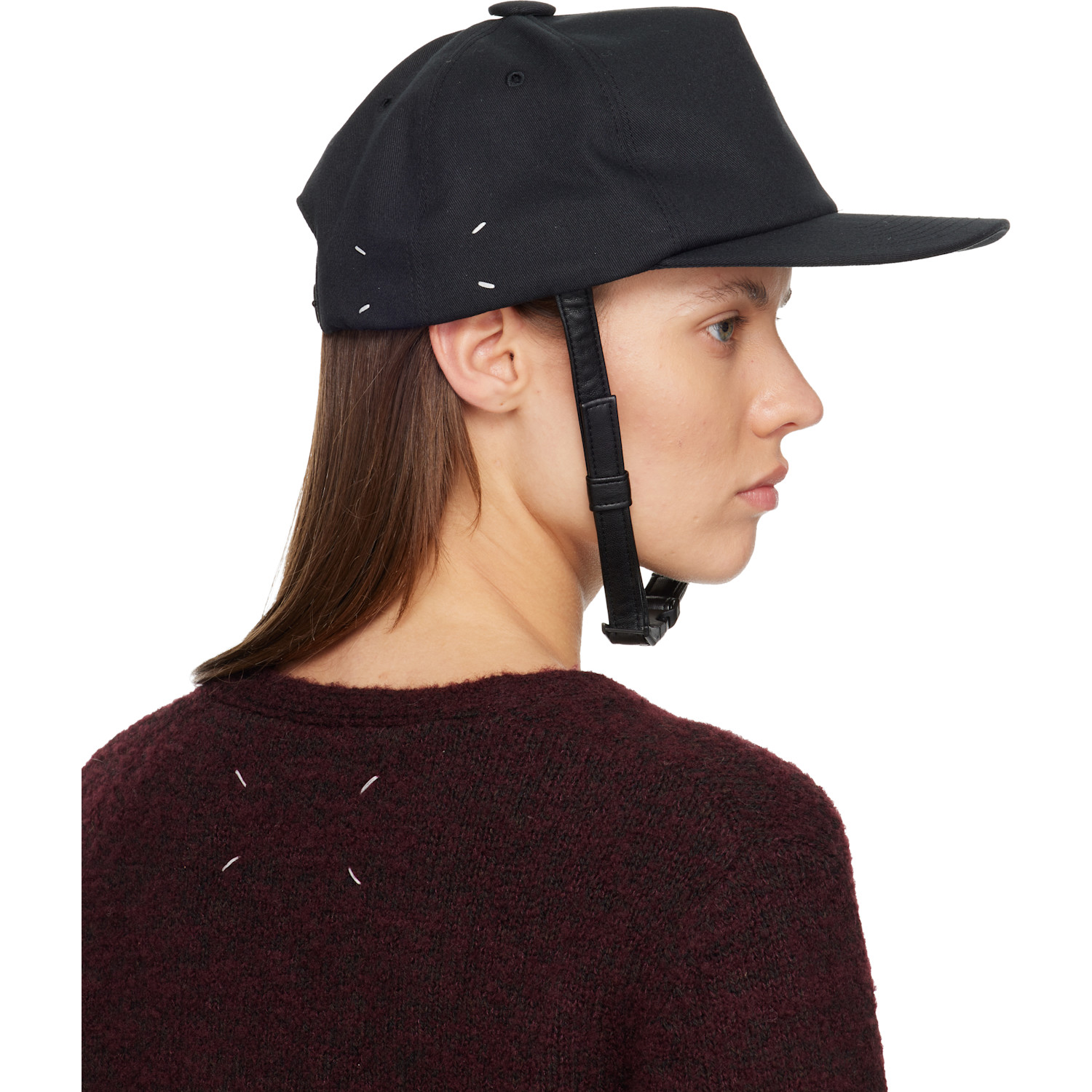  Maison Margiela Black Riding Cap 