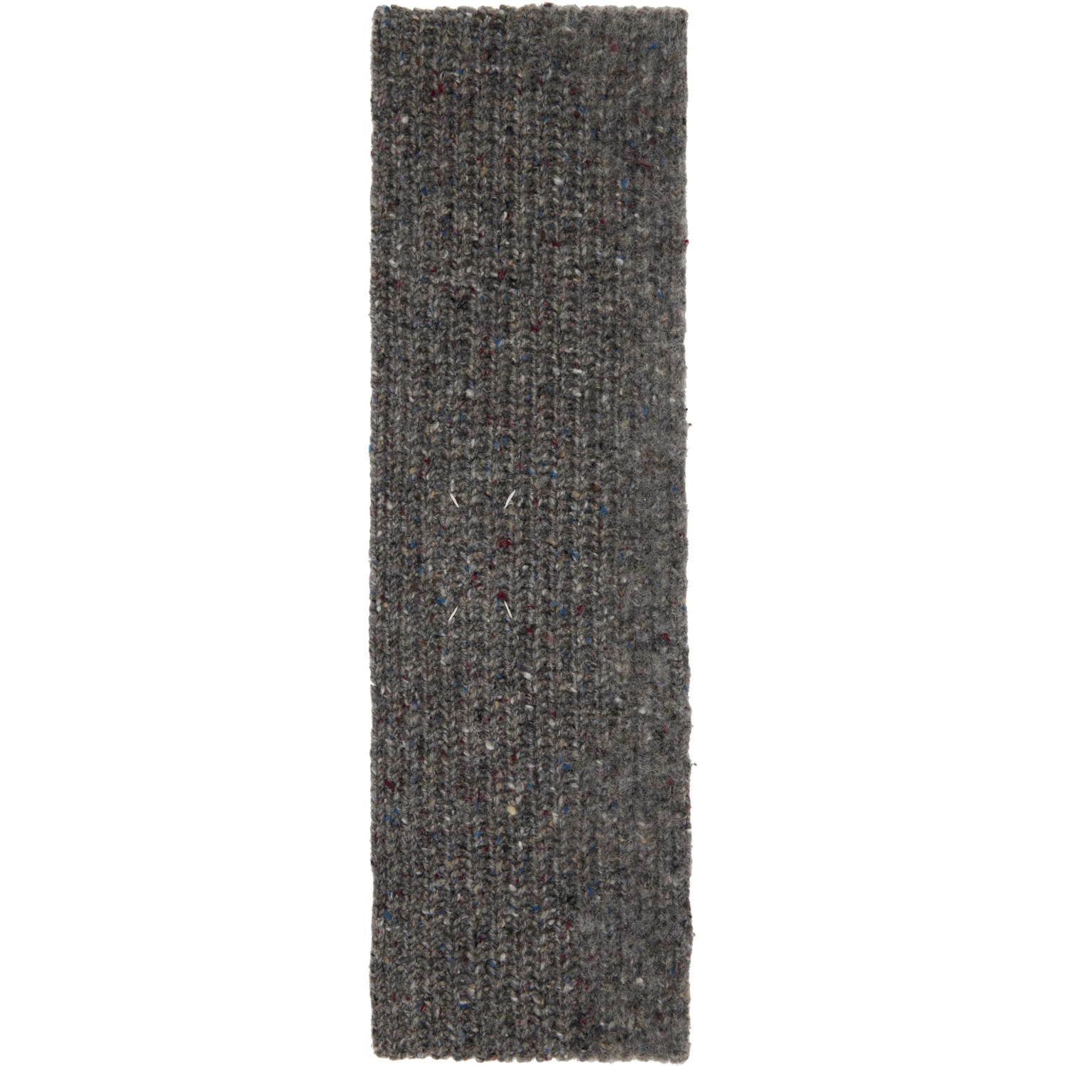  Maison Margiela Gray Virgin Wool Scarf 