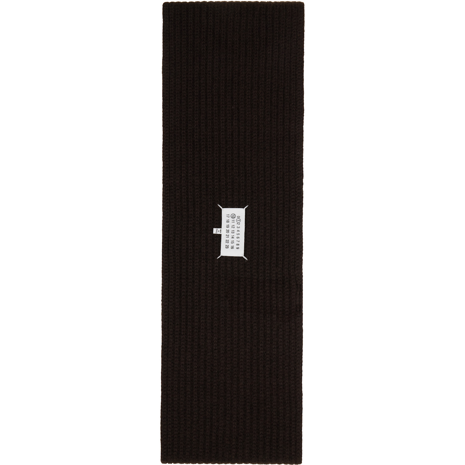  Maison Margiela Brown Cashmere Scarf 