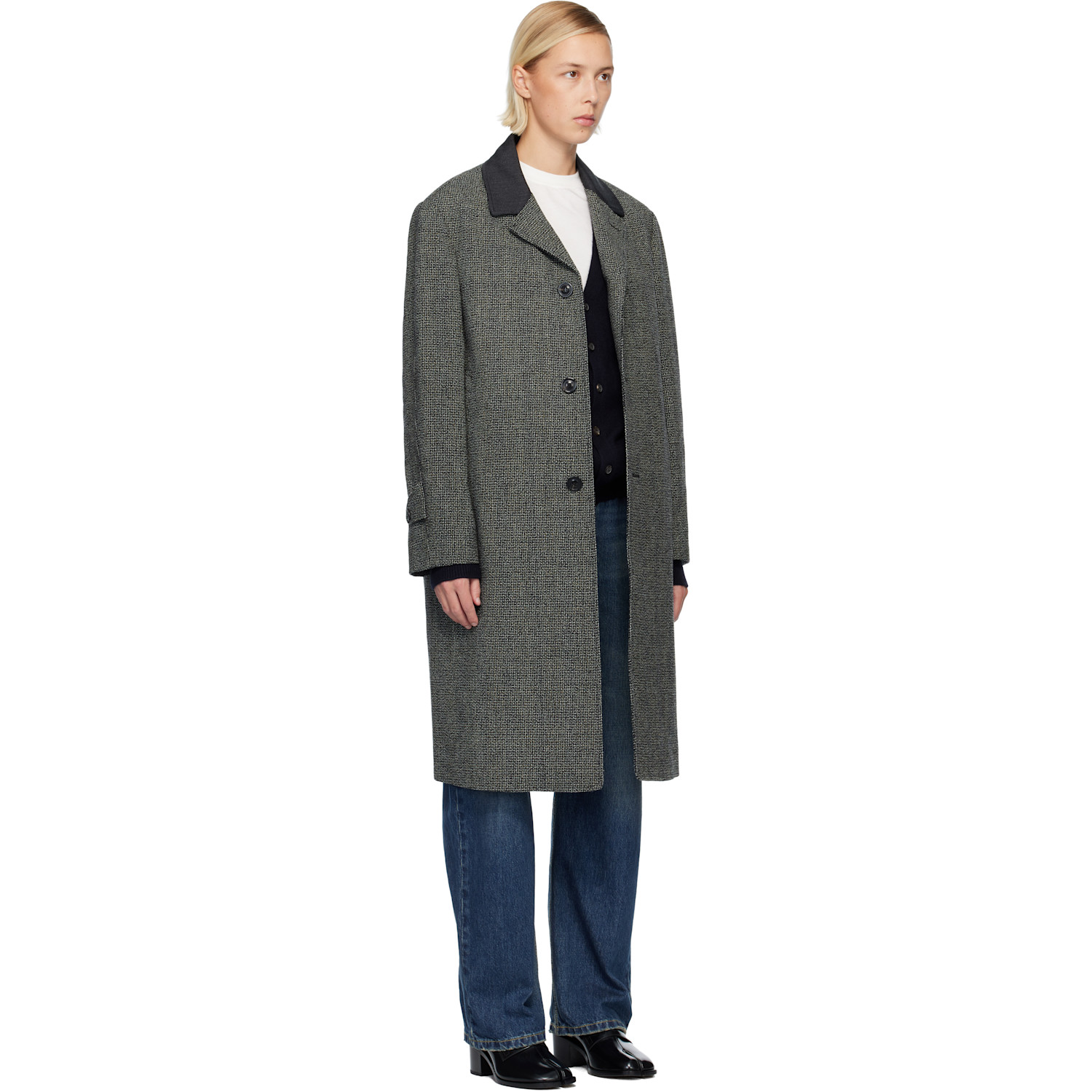  Maison Margiela Black Wool Coat 