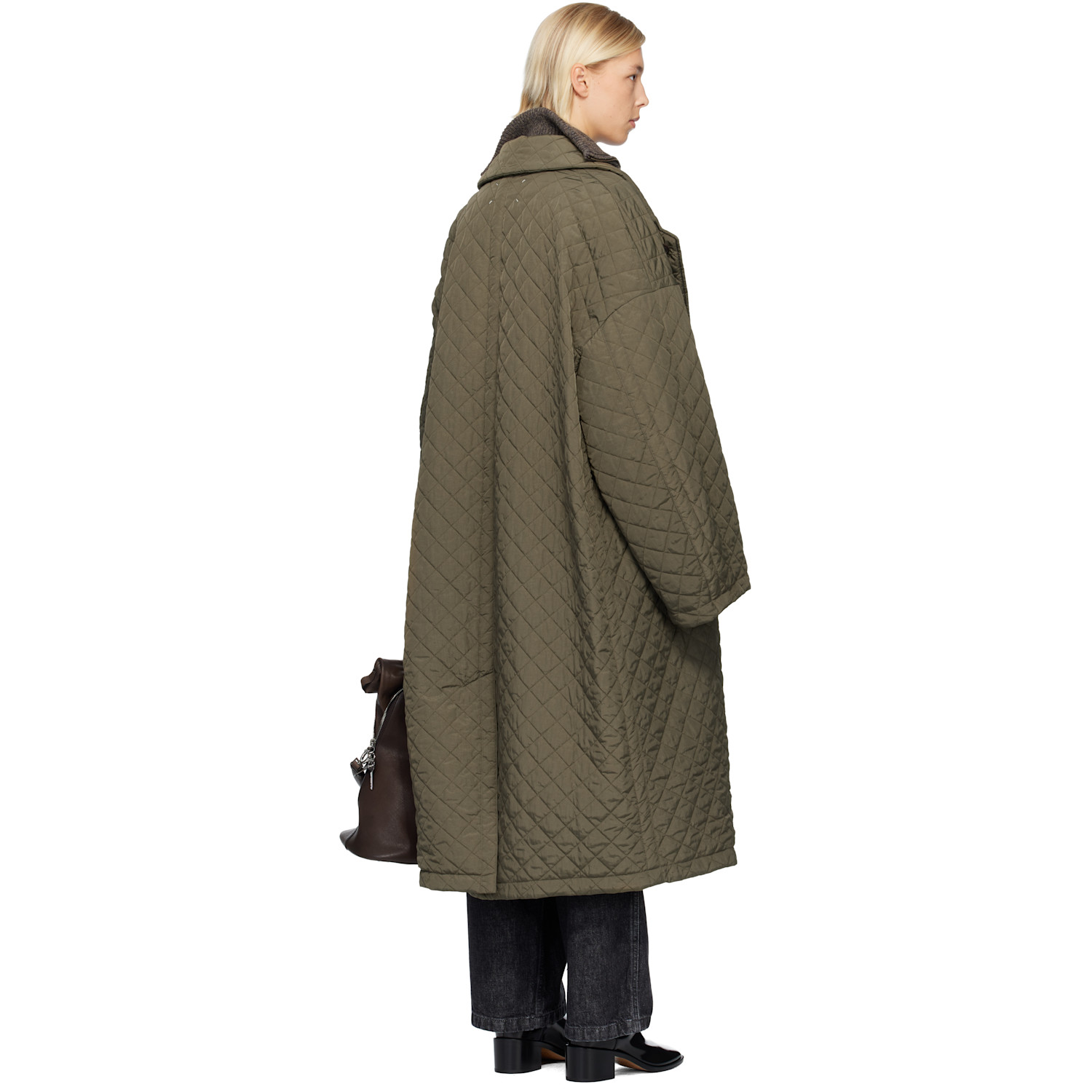  Maison Margiela Green Quilted Coat 
