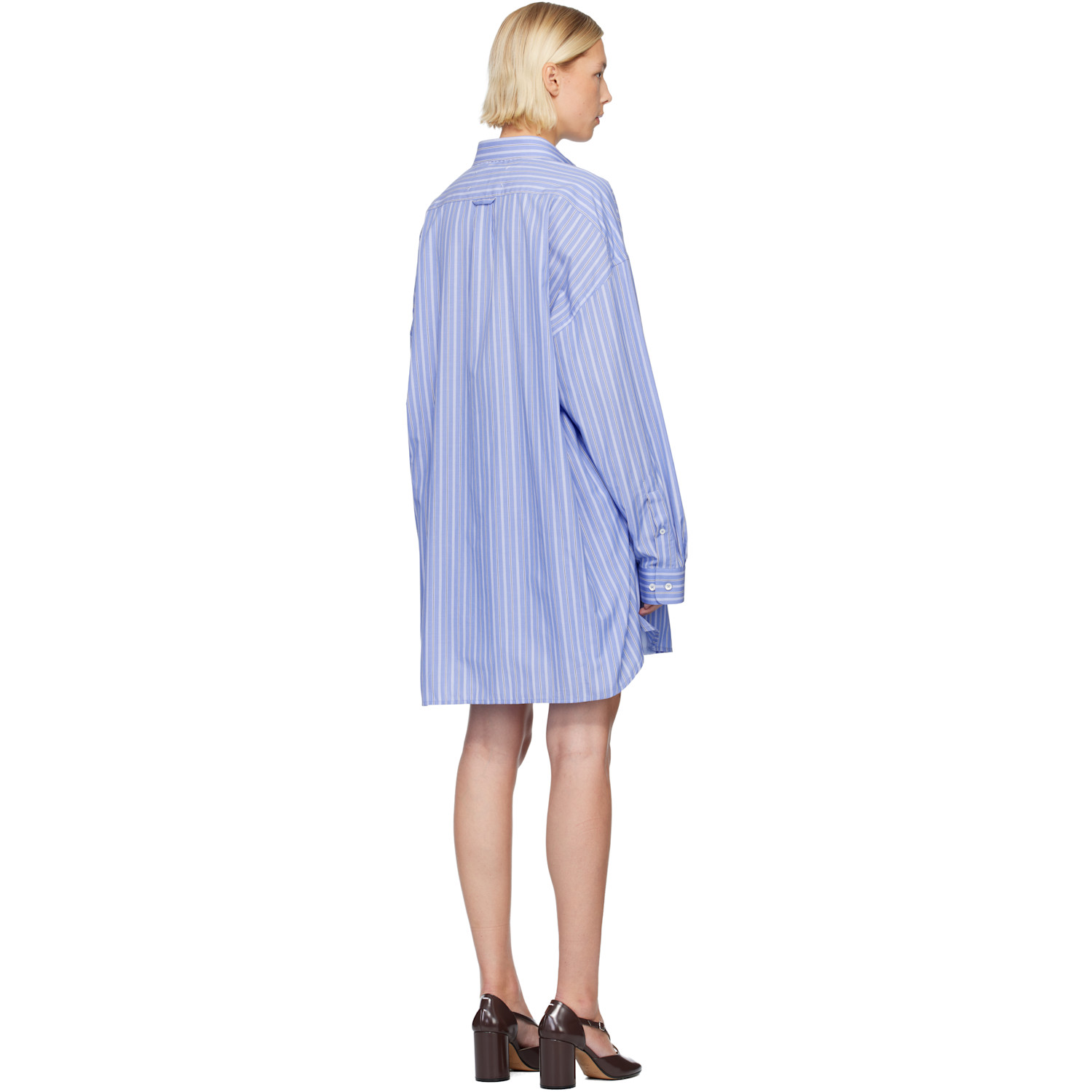 Maison Margiela Blue Striped Romper 