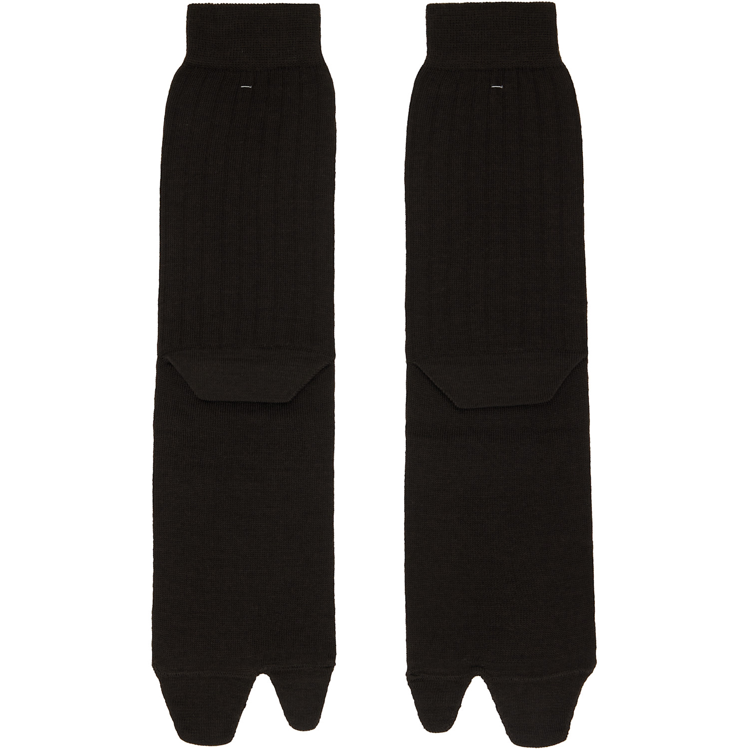 Maison Margiela Brown Bootleg Tabi Socks 