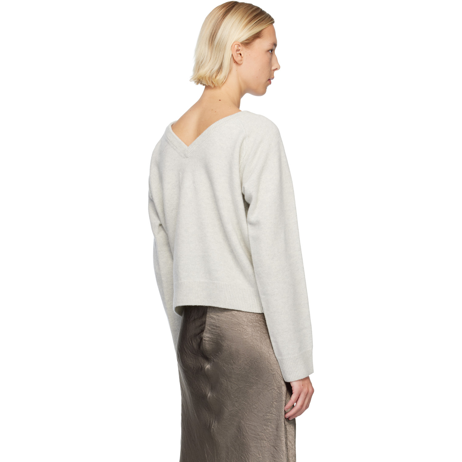  Maison Margiela Gray Wool Knit Sweater 