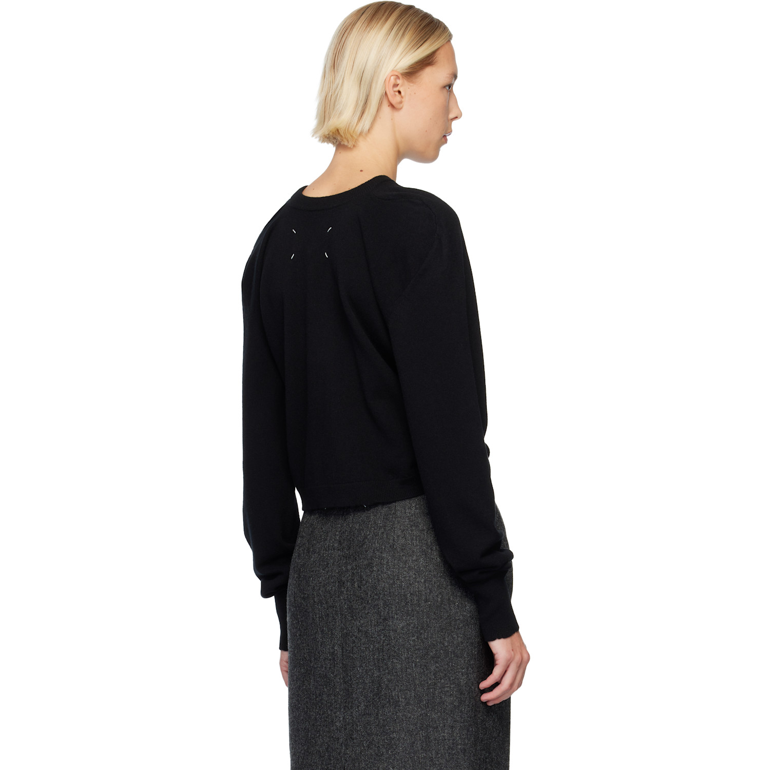  Maison Margiela Black Wool Knit Sweater 
