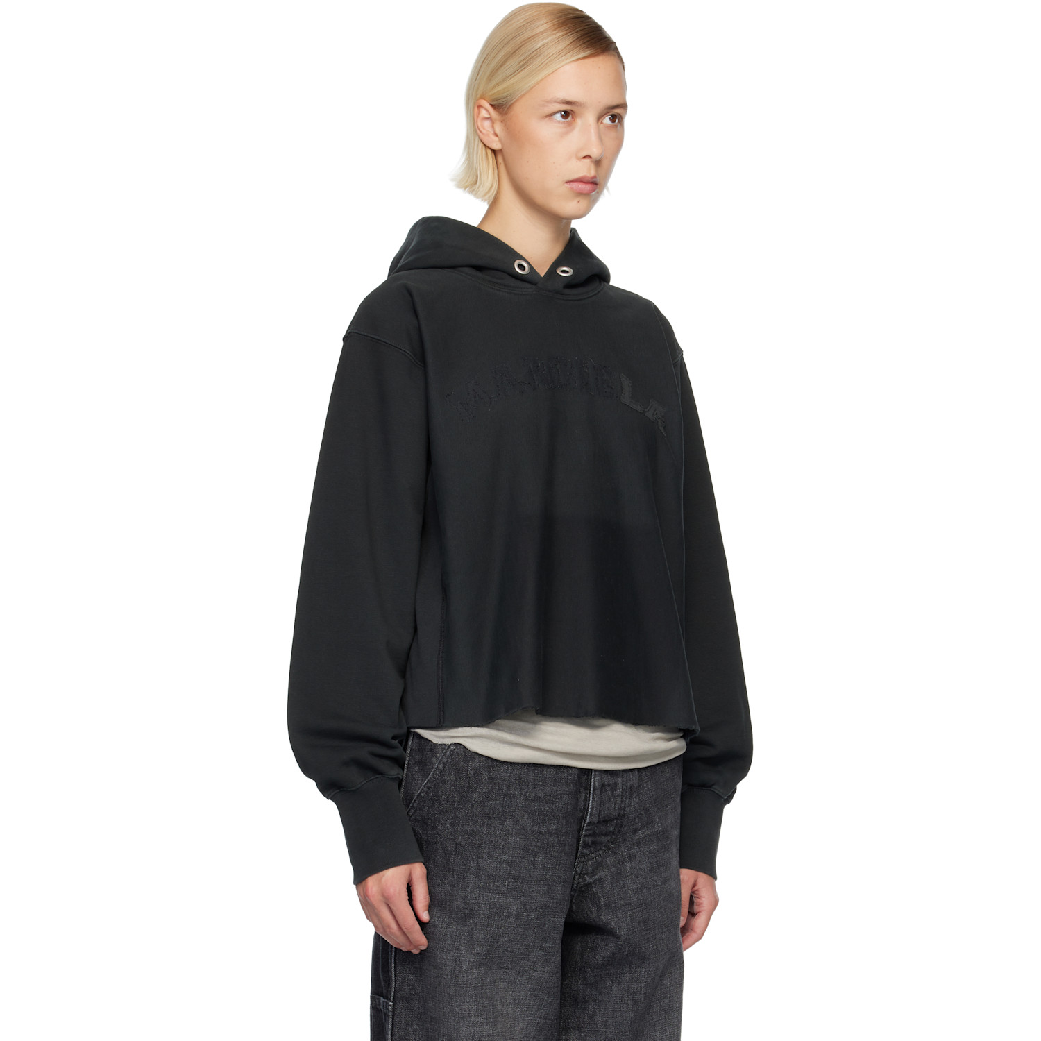  Maison Margiela Black Logo Hoodie 