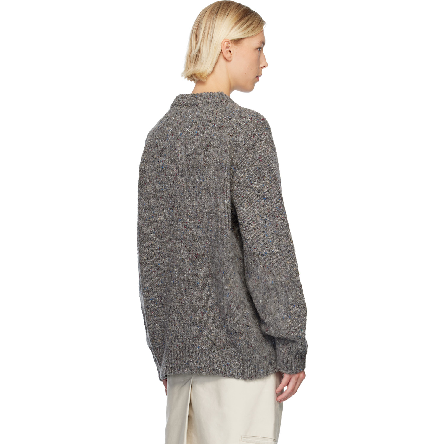  Maison Margiela Gray Wool Sweater 