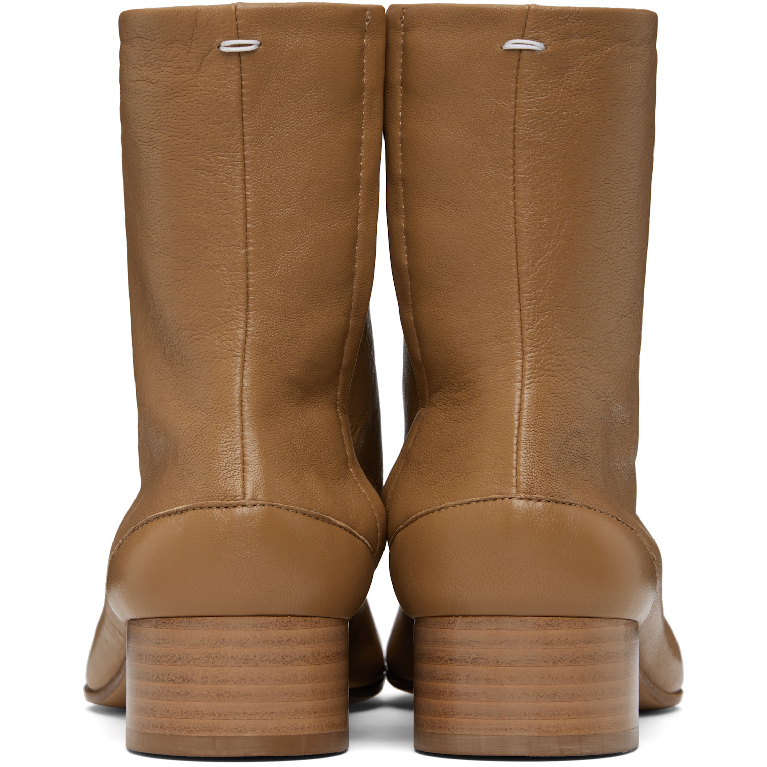  Maison Margiela Tan Tabi Ankle Boots 