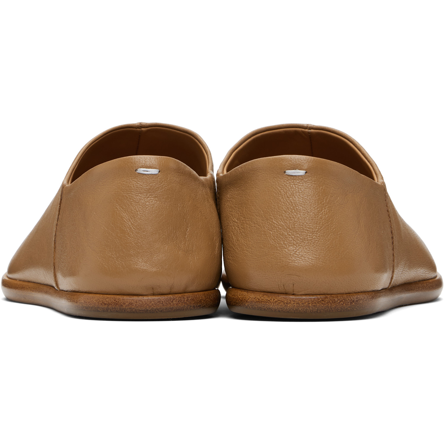  Maison Margiela Tan Tabi Babouches Loafers 