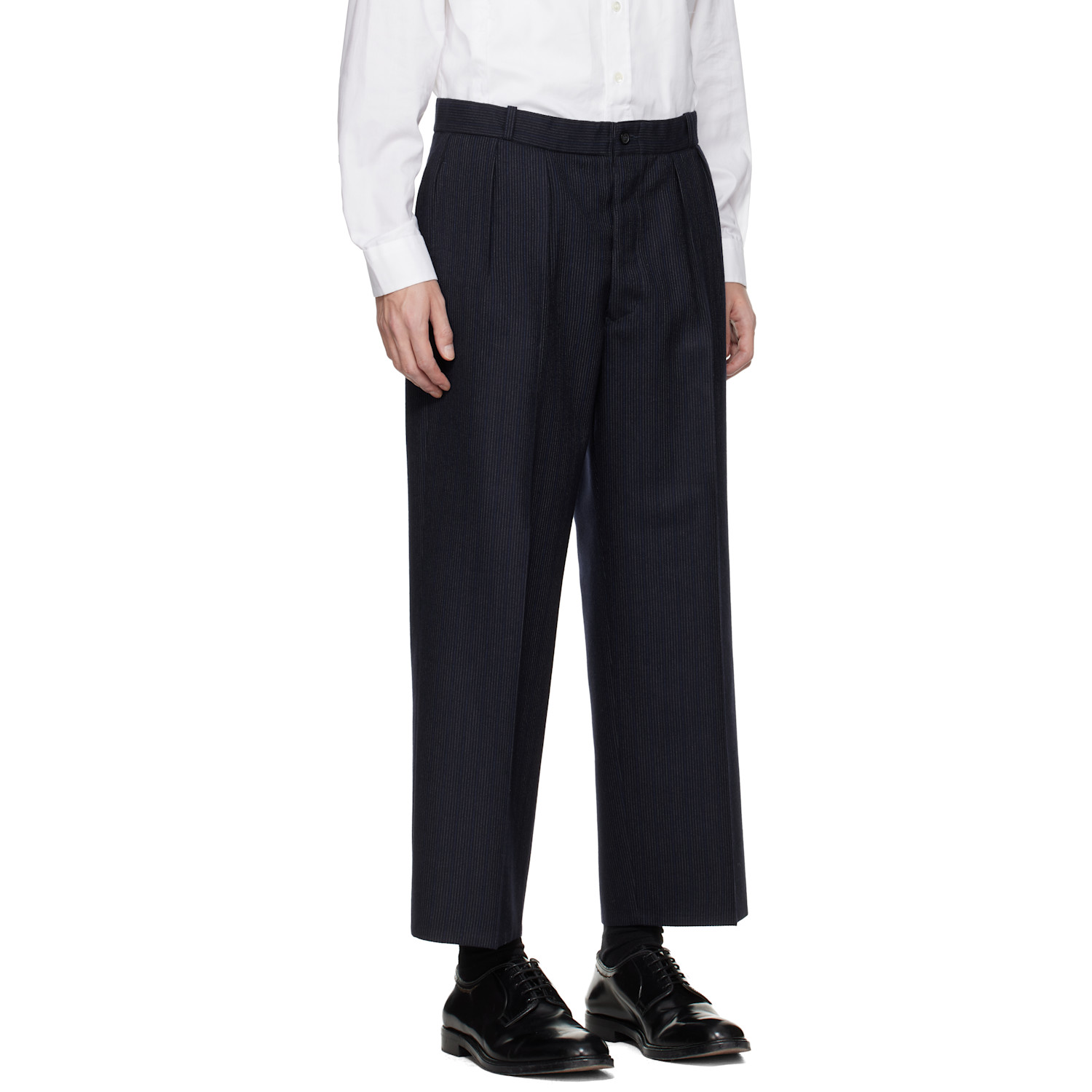  Maison Margiela Navy Striped Trousers 
