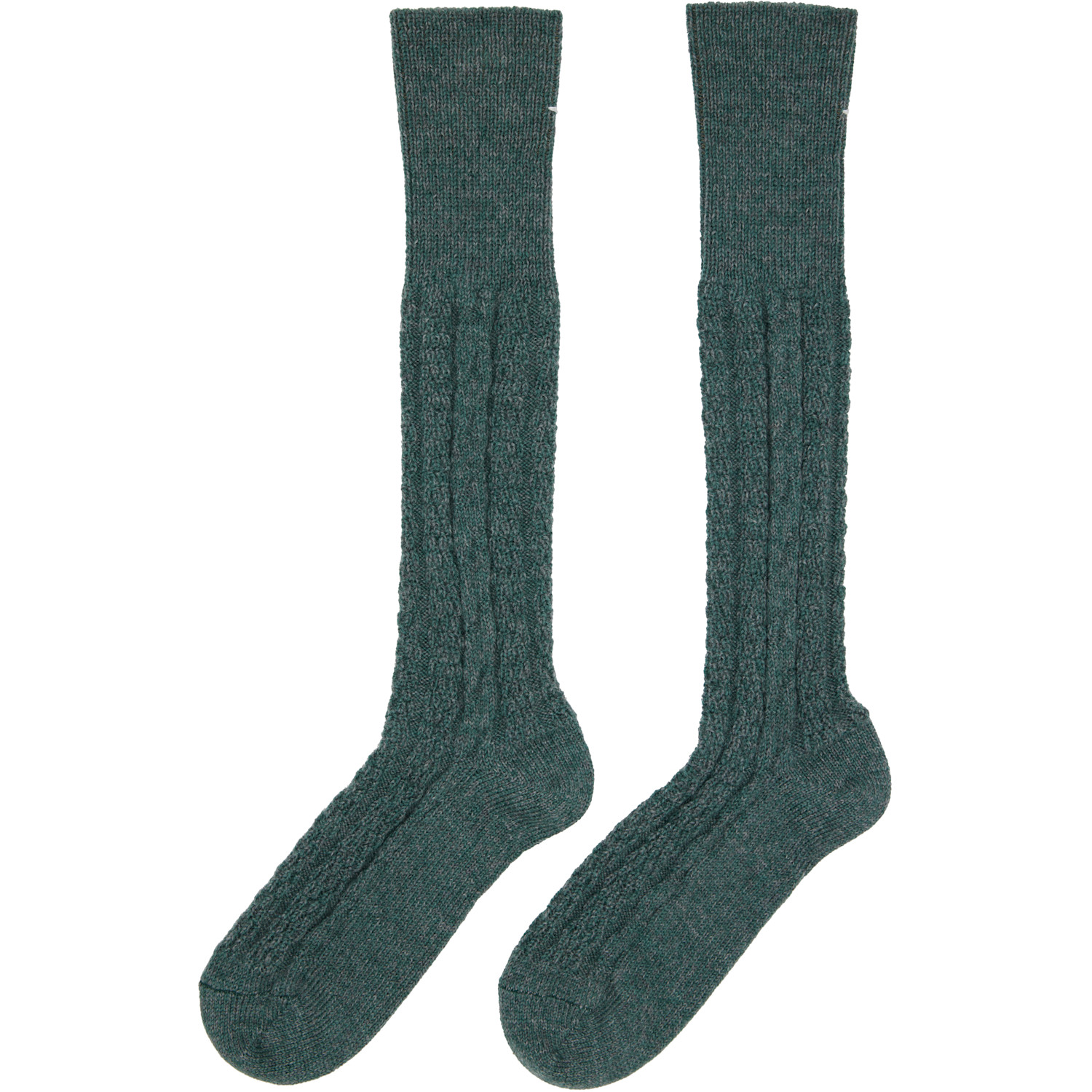  Maison Margiela Green & Gray Bootleg Socks 