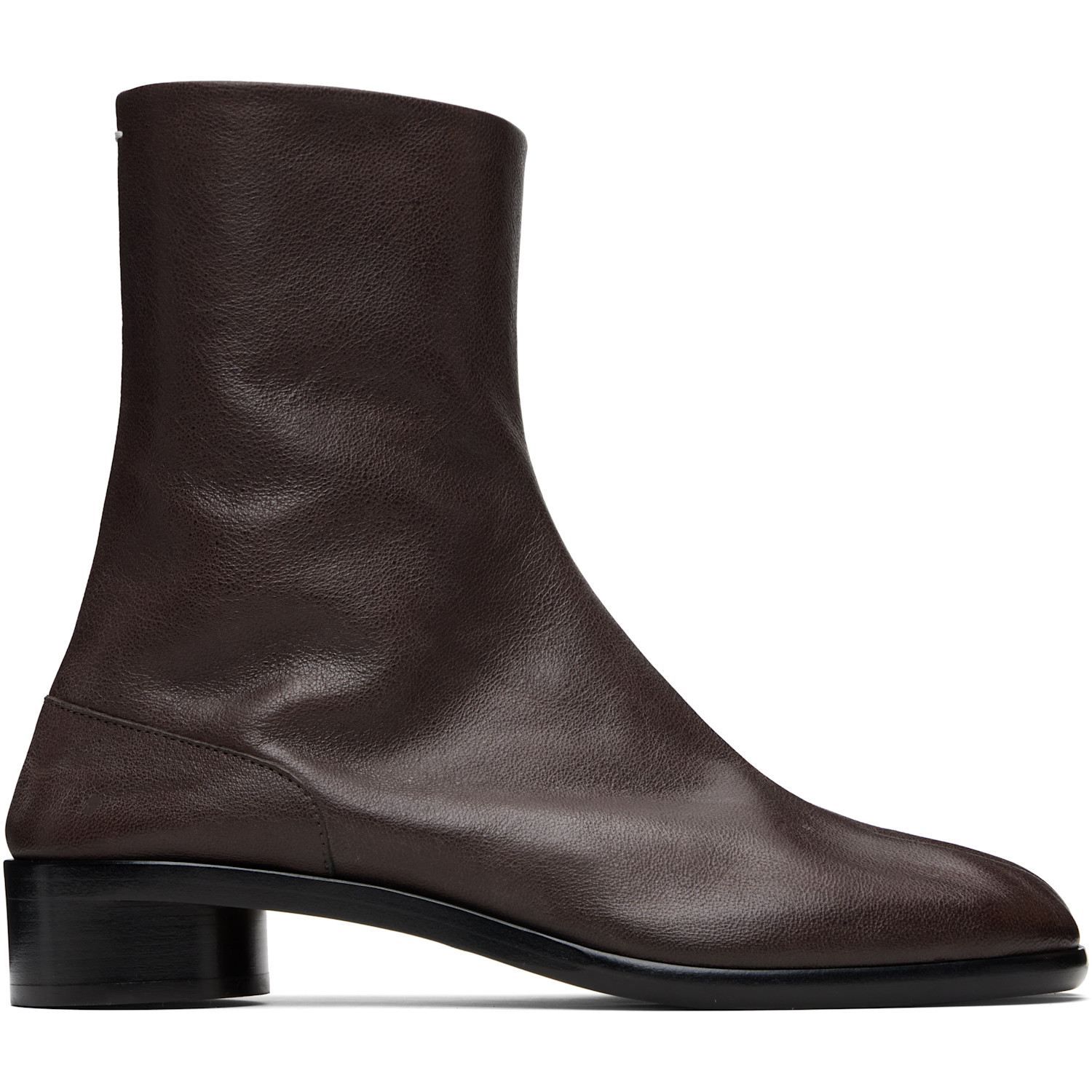 Maison Margiela Brown Tabi Ankle Boots