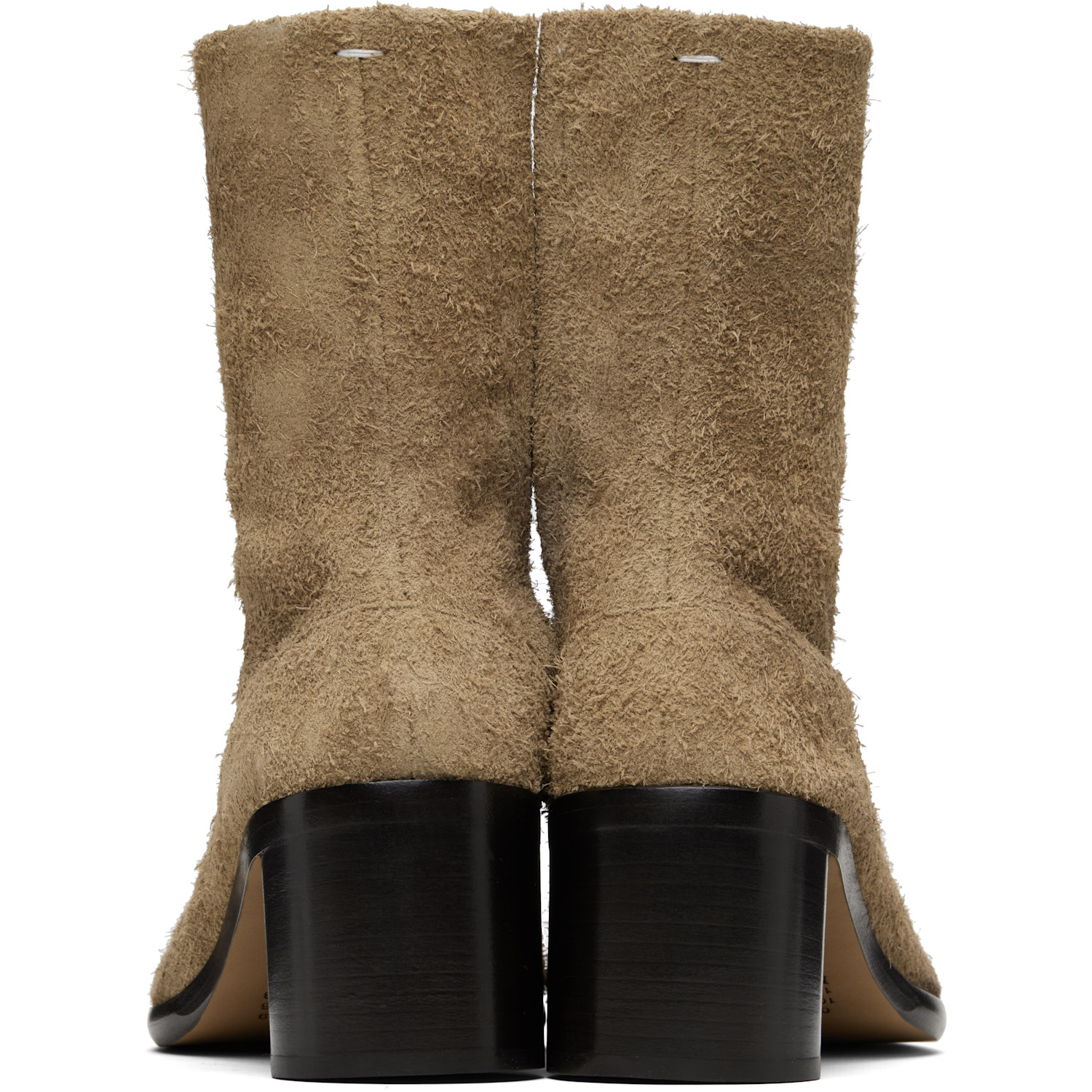  Maison Margiela Brown Tabi Ankle Boots 