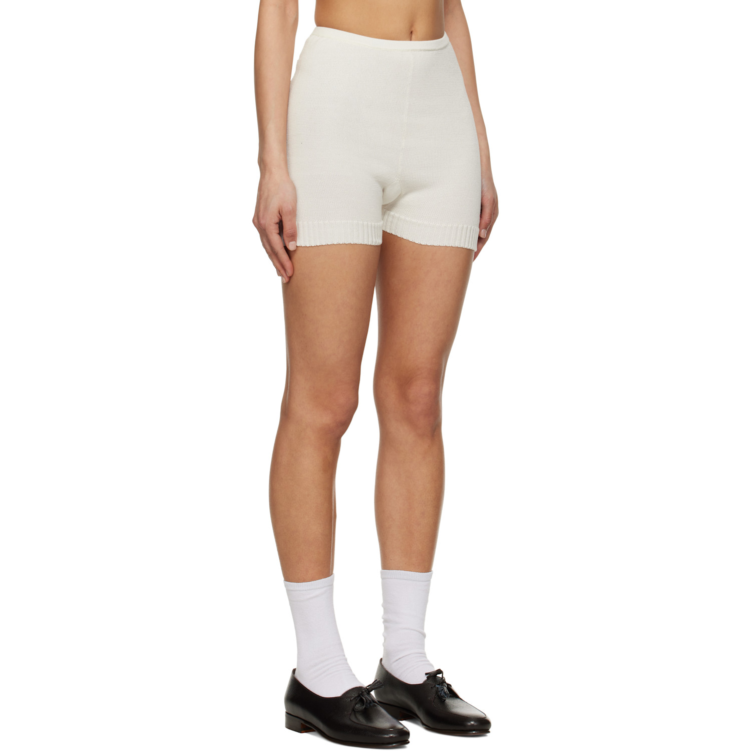  Bode Off-white Meringue Shorts 