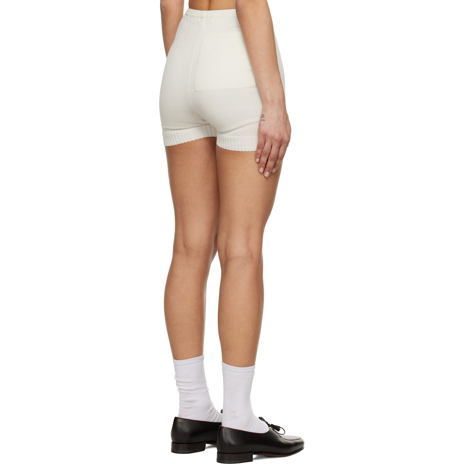  Bode Off-white Meringue Shorts 