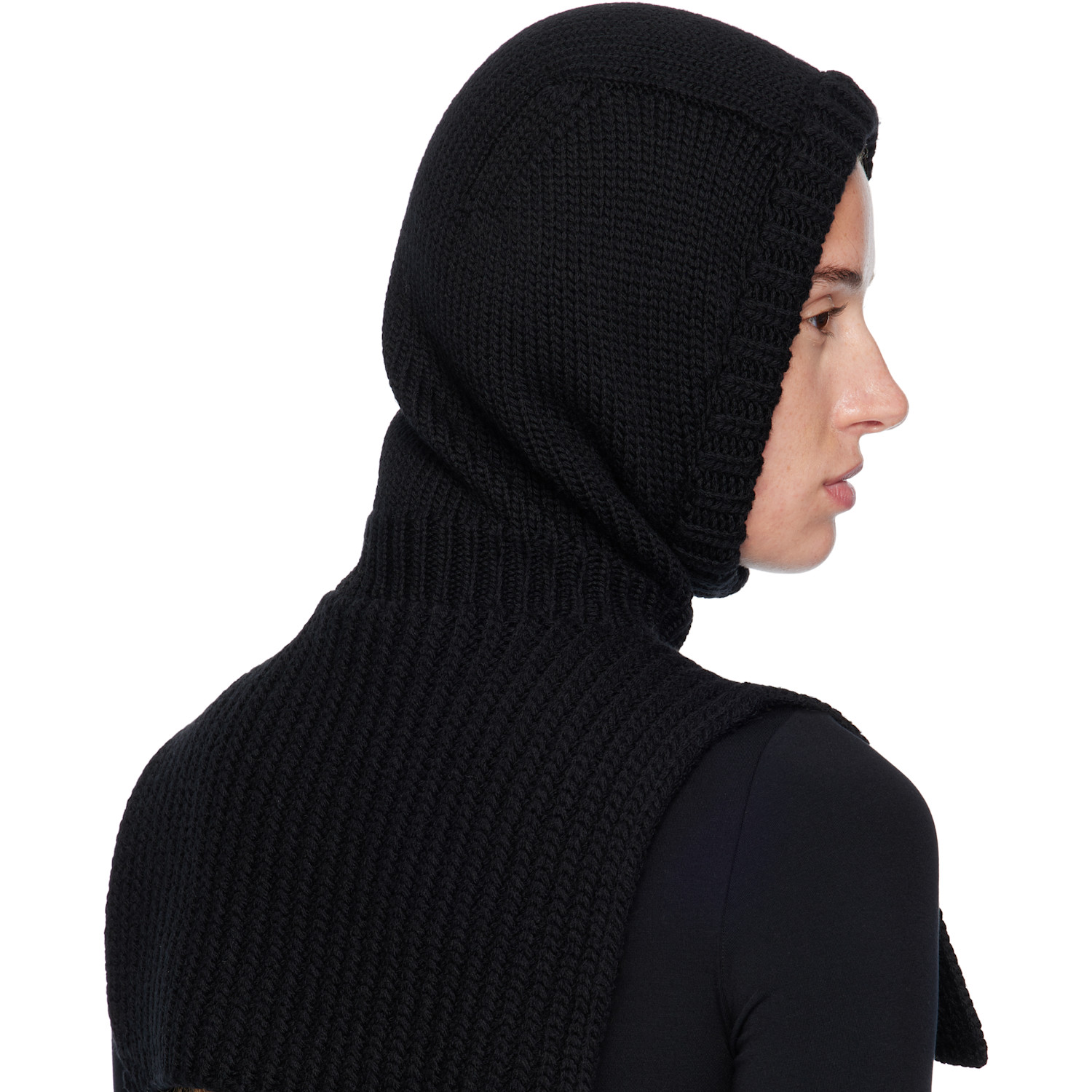  Moncler Genius Moncler X Ee72 Black Wool Balaclava 