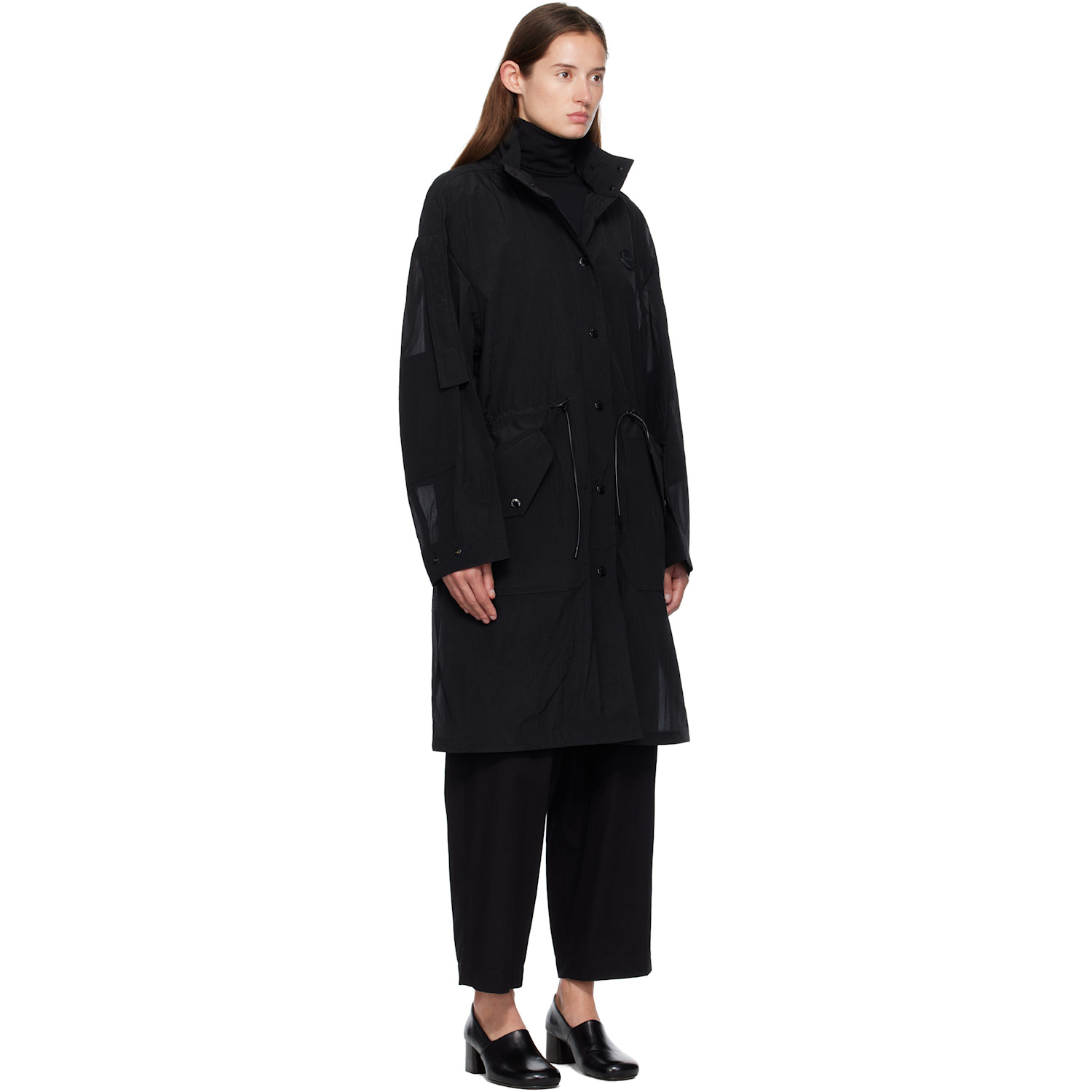  Moncler Genius Moncler X Ee72 Black Prapiroon Coat 