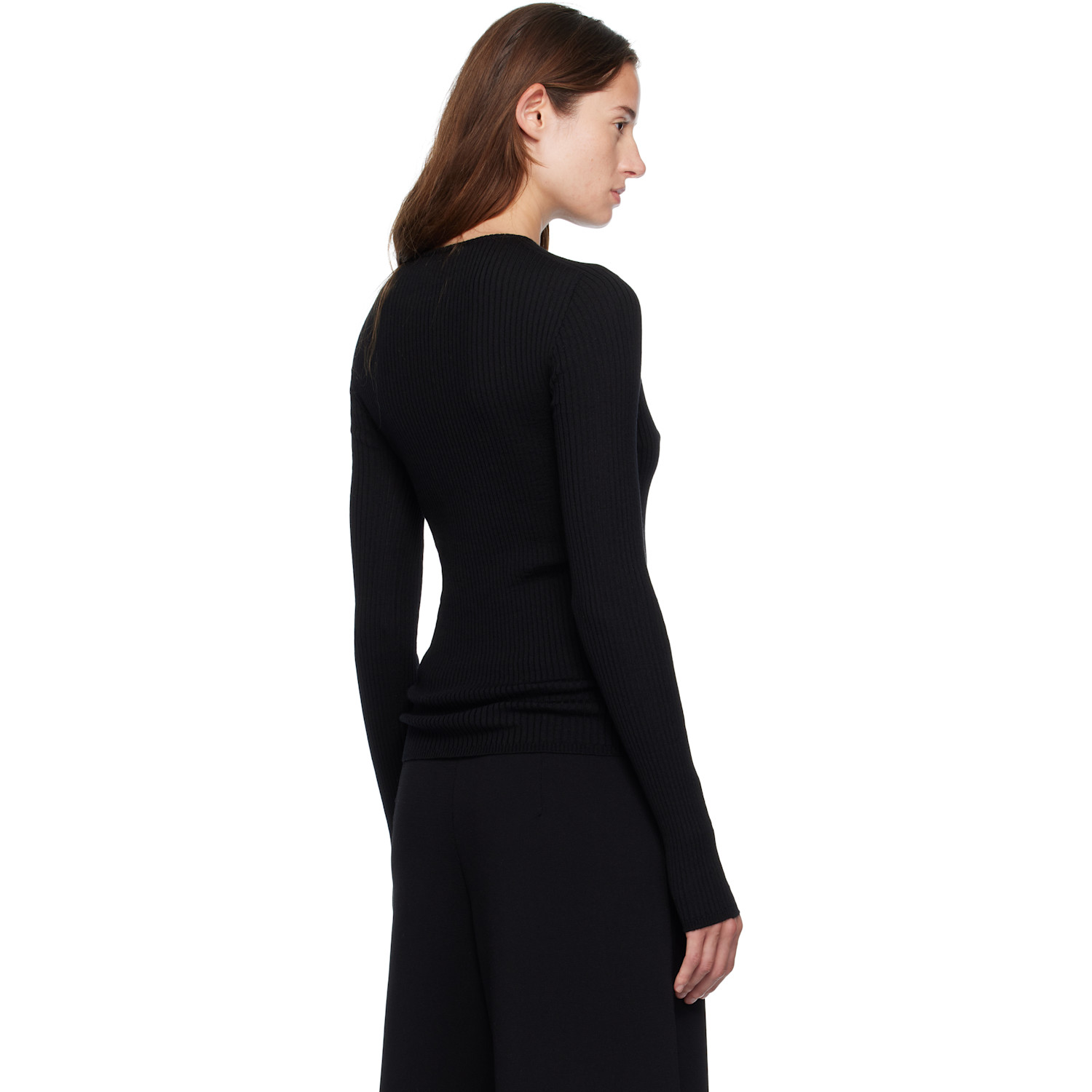  Moncler Genius Moncler X Ee72 Black Wool Cardigan 