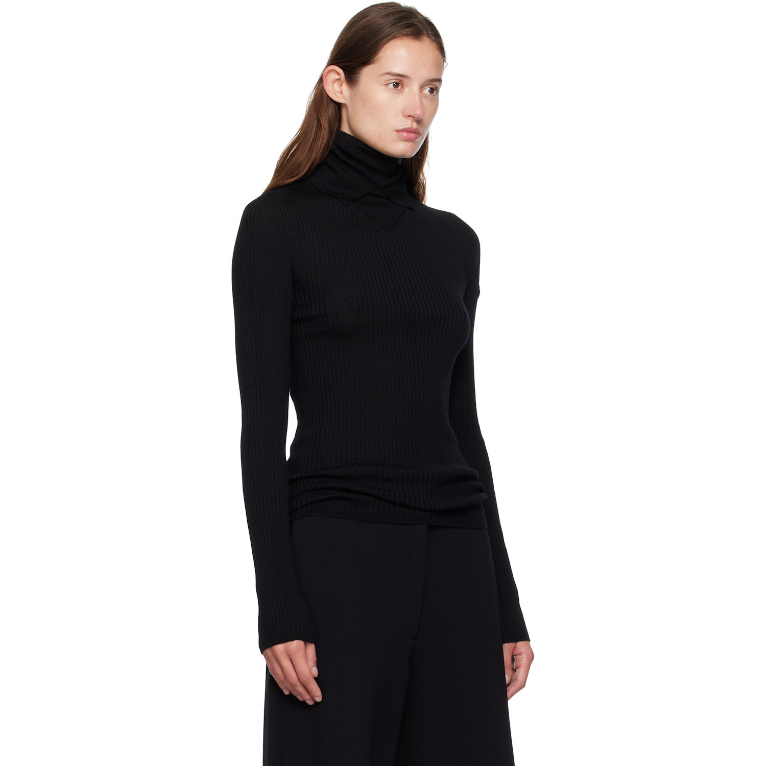  Moncler Genius Moncler X Ee72 Black Wool Turtleneck 