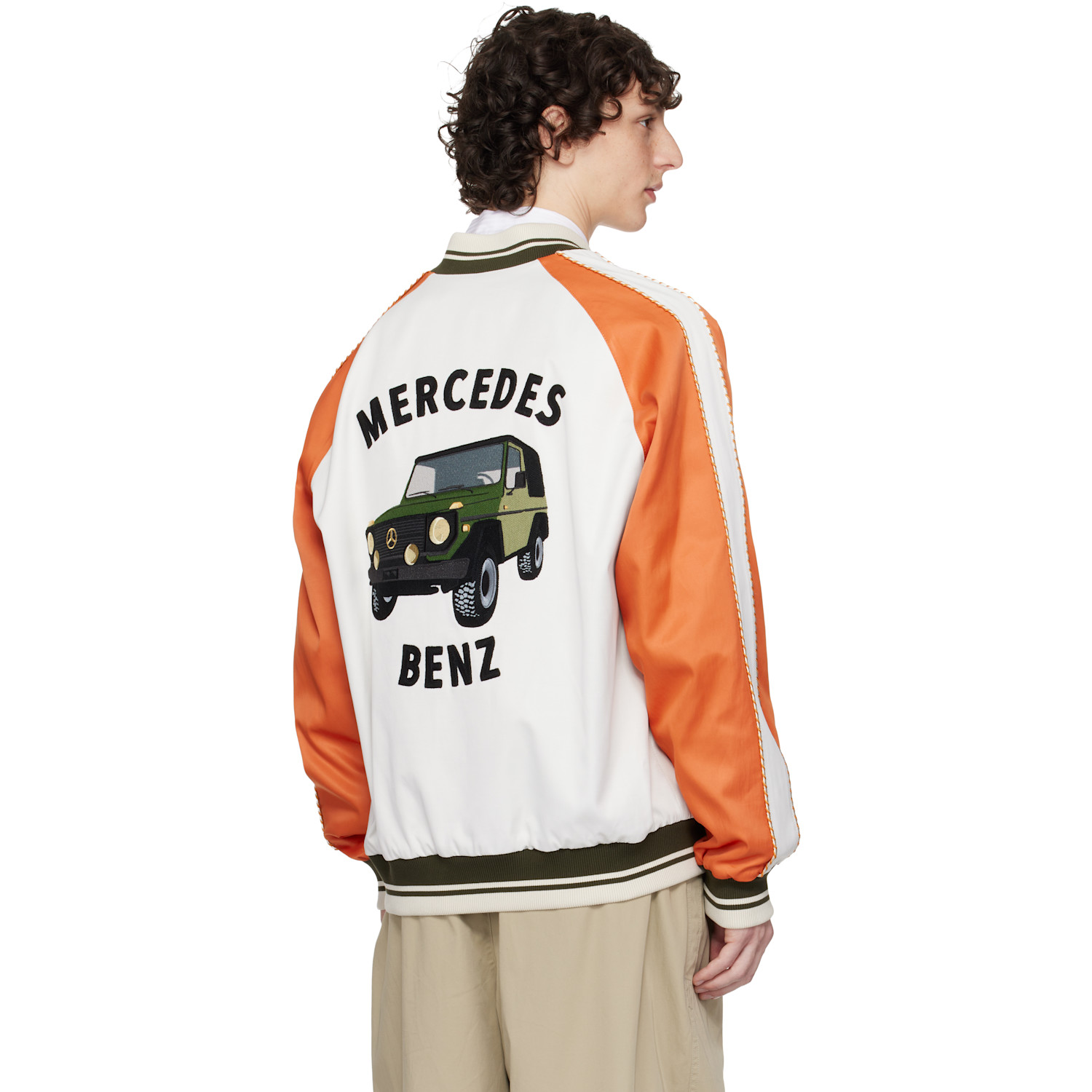  Moncler Genius Mercedes-benz By Nigo White & Navy Satet Reversible Jacket 