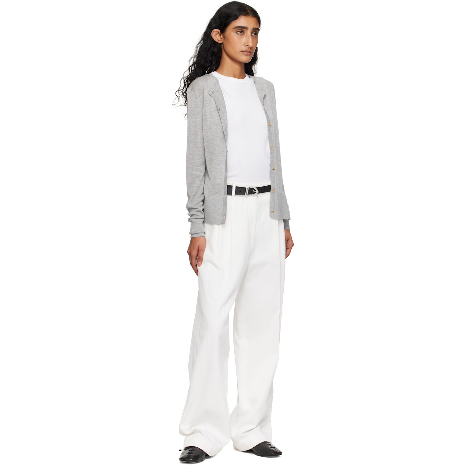  Anderson's Black Skinny Nappa Calf Leather Belt 