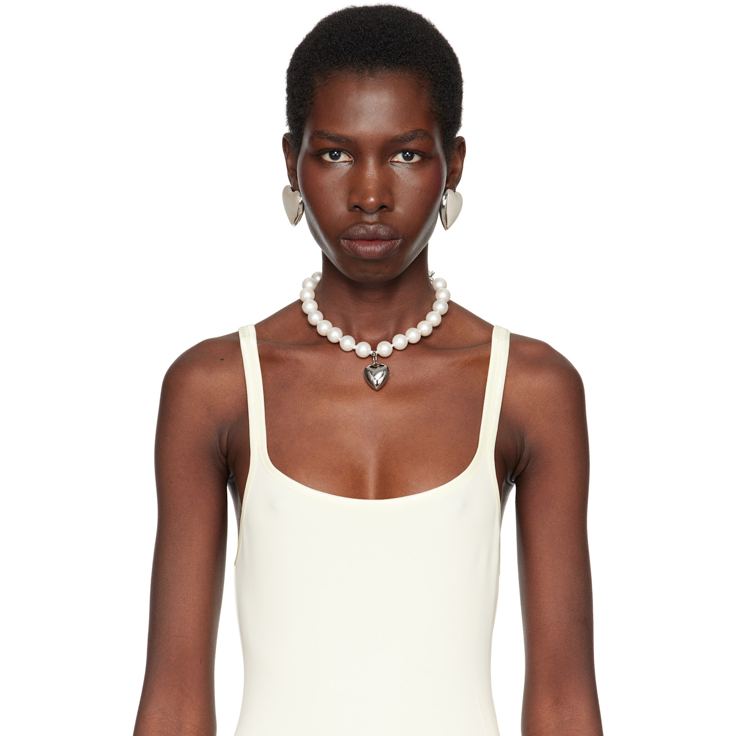  D'heygere Ssense Exclusive Bridal Capsule Faux-pearl Necklace 