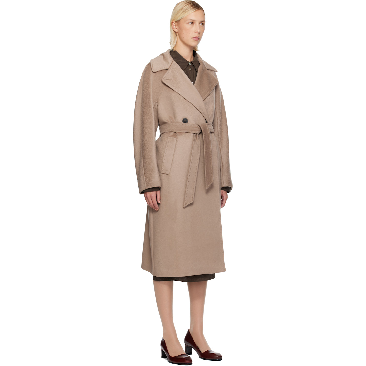  Weekend Max Mara Taupe Resina Coat 